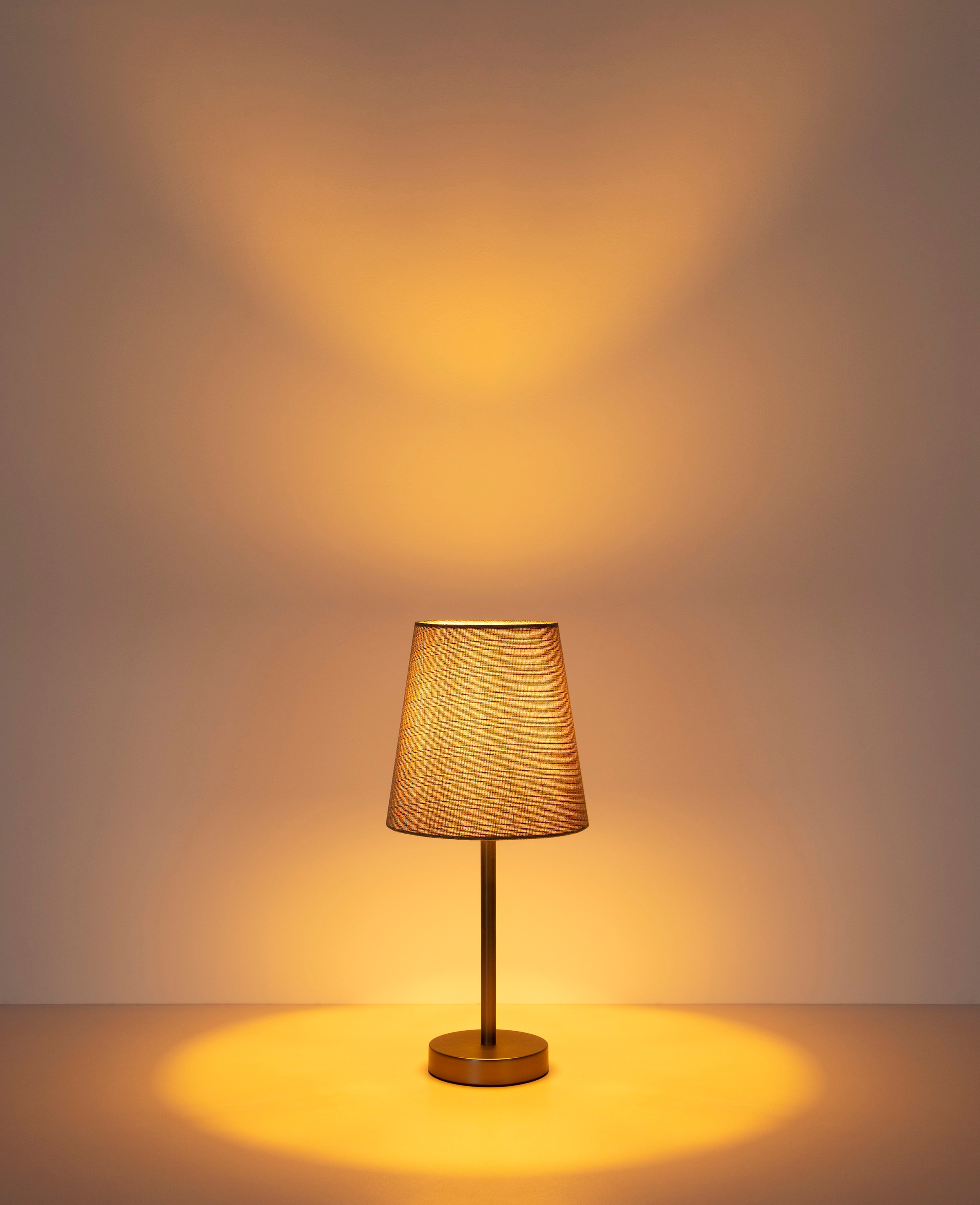NOWA Tischleuchte »JORIS« E14 1 Stk. eleganter Stoffschirm, modernes Design