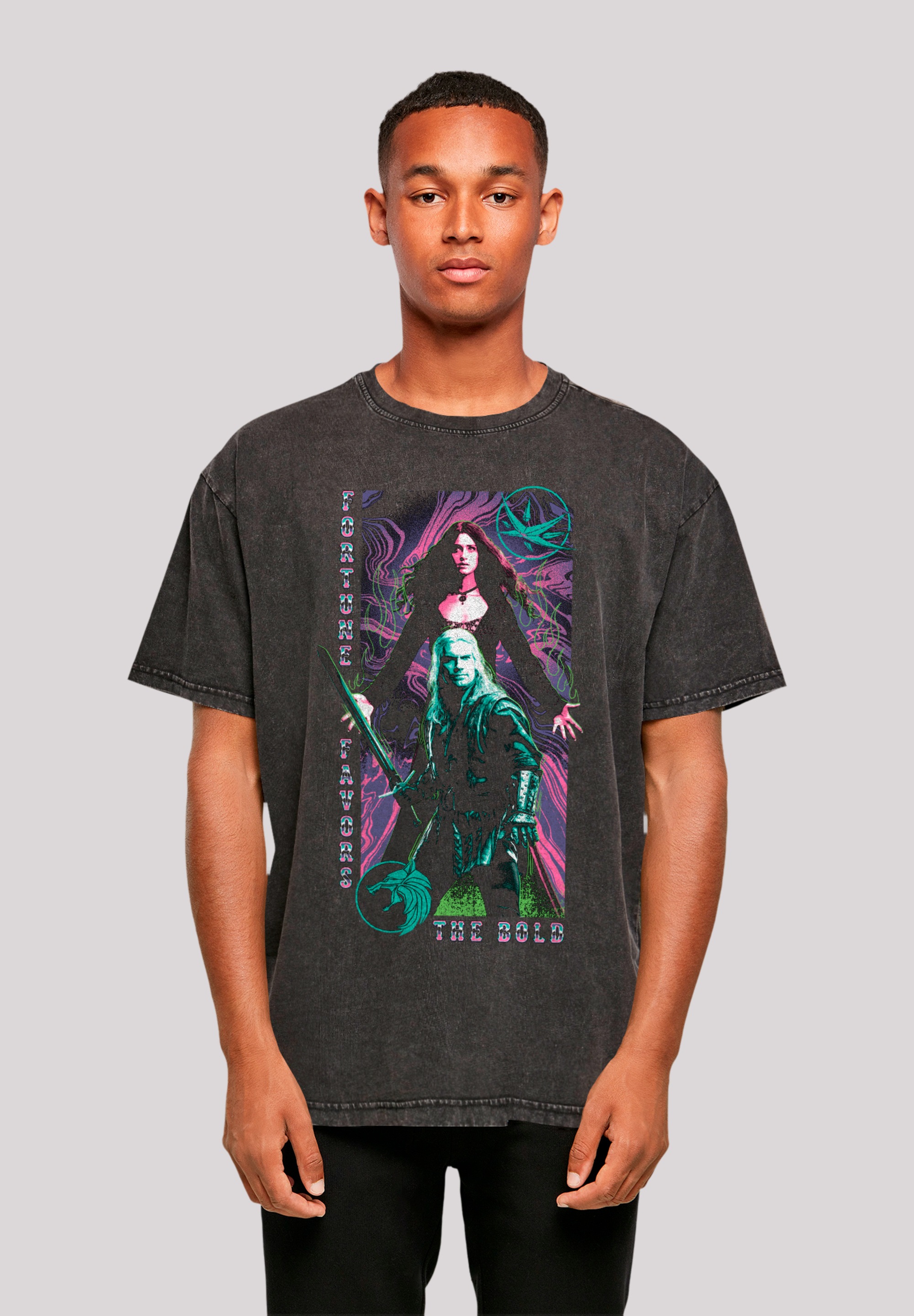 F4NT4STIC T-Shirt "The Witcher Fortune Favours The Bold" Premium Qualität günstig online kaufen