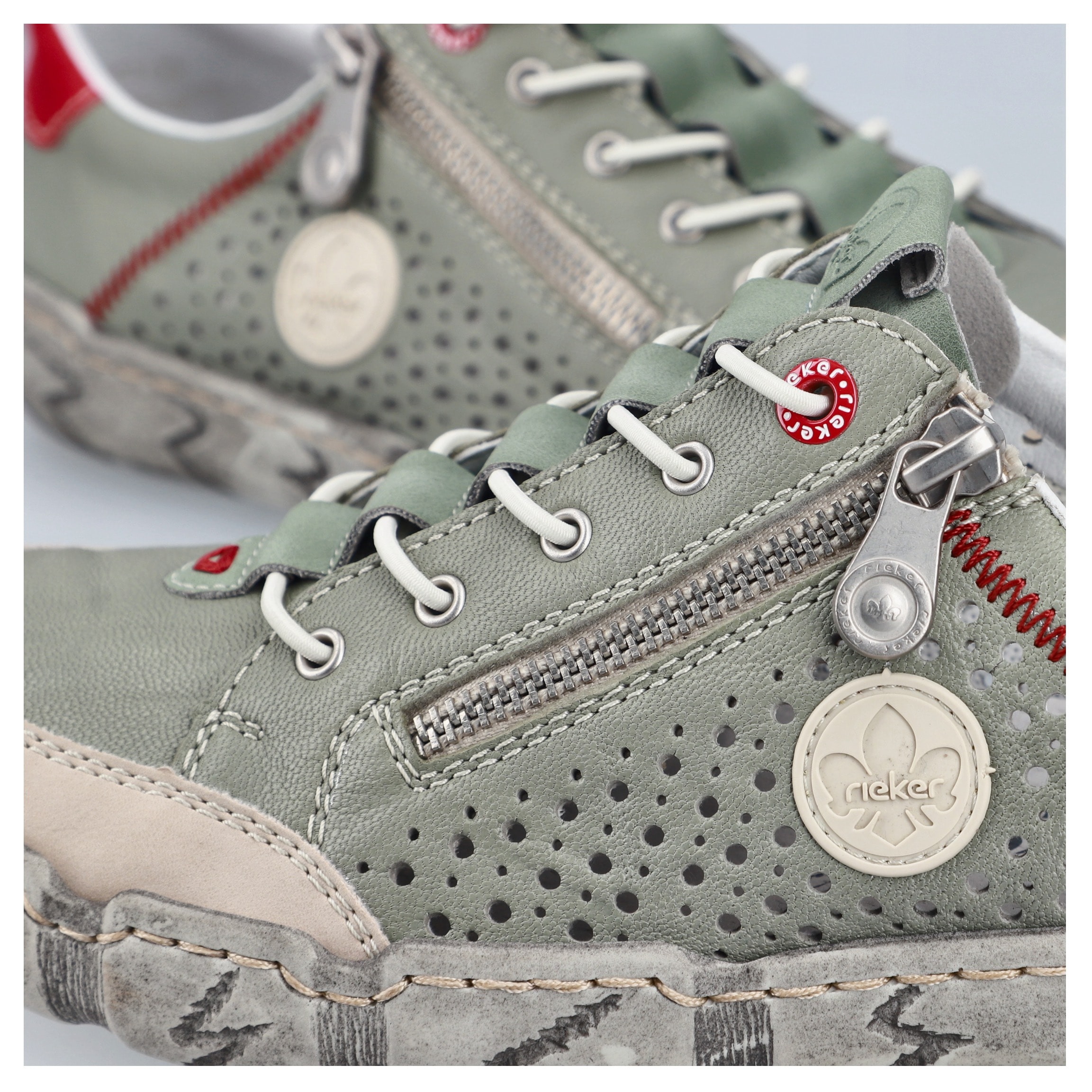 Rieker Plateausneaker  Schlupfschuh, Halbschuh, Freizeitsneaker mit Gummizug