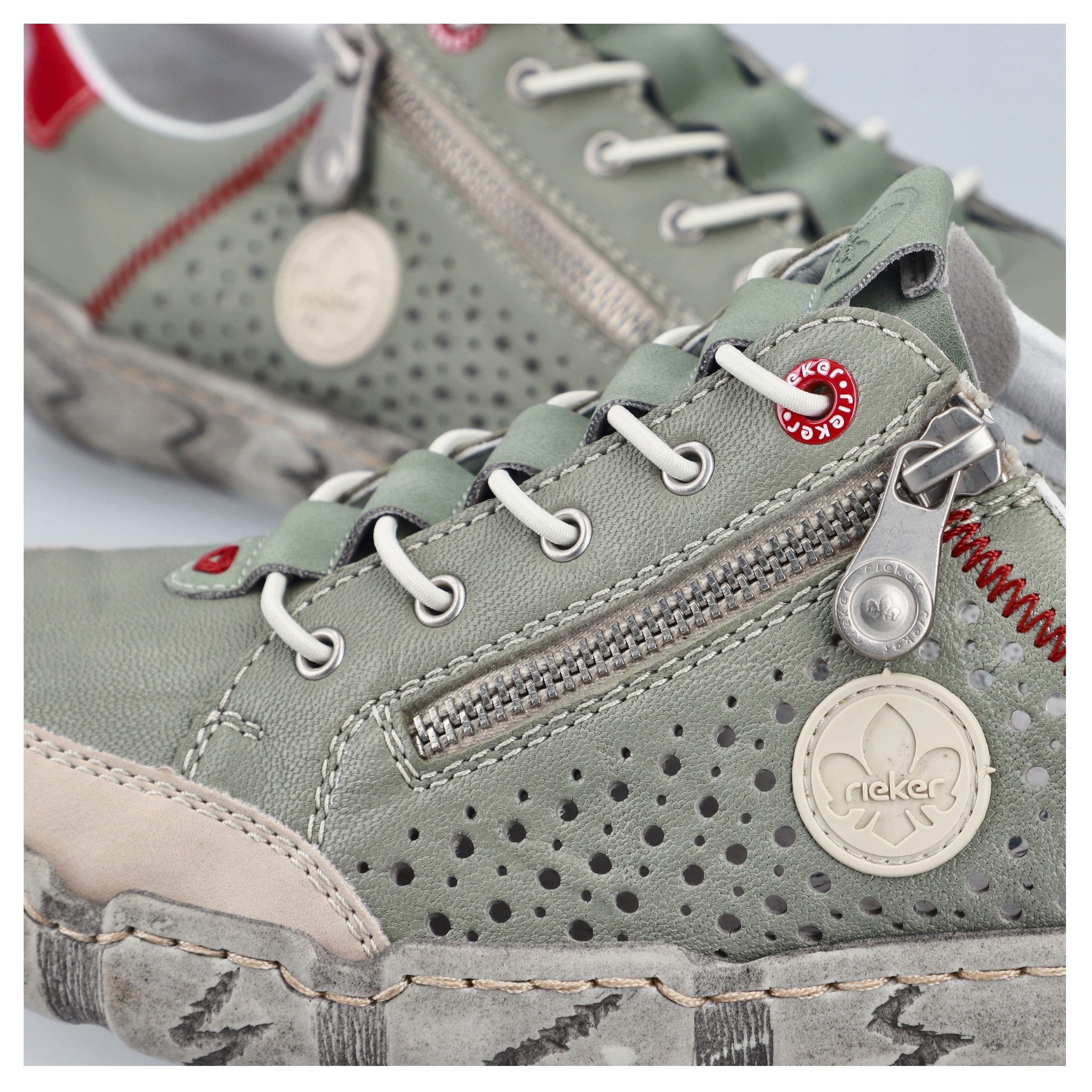 Thumbnail - Rieker Plateausneaker Schlupfschuh, Halbschuh, Freizeitsneaker mit Gummizug