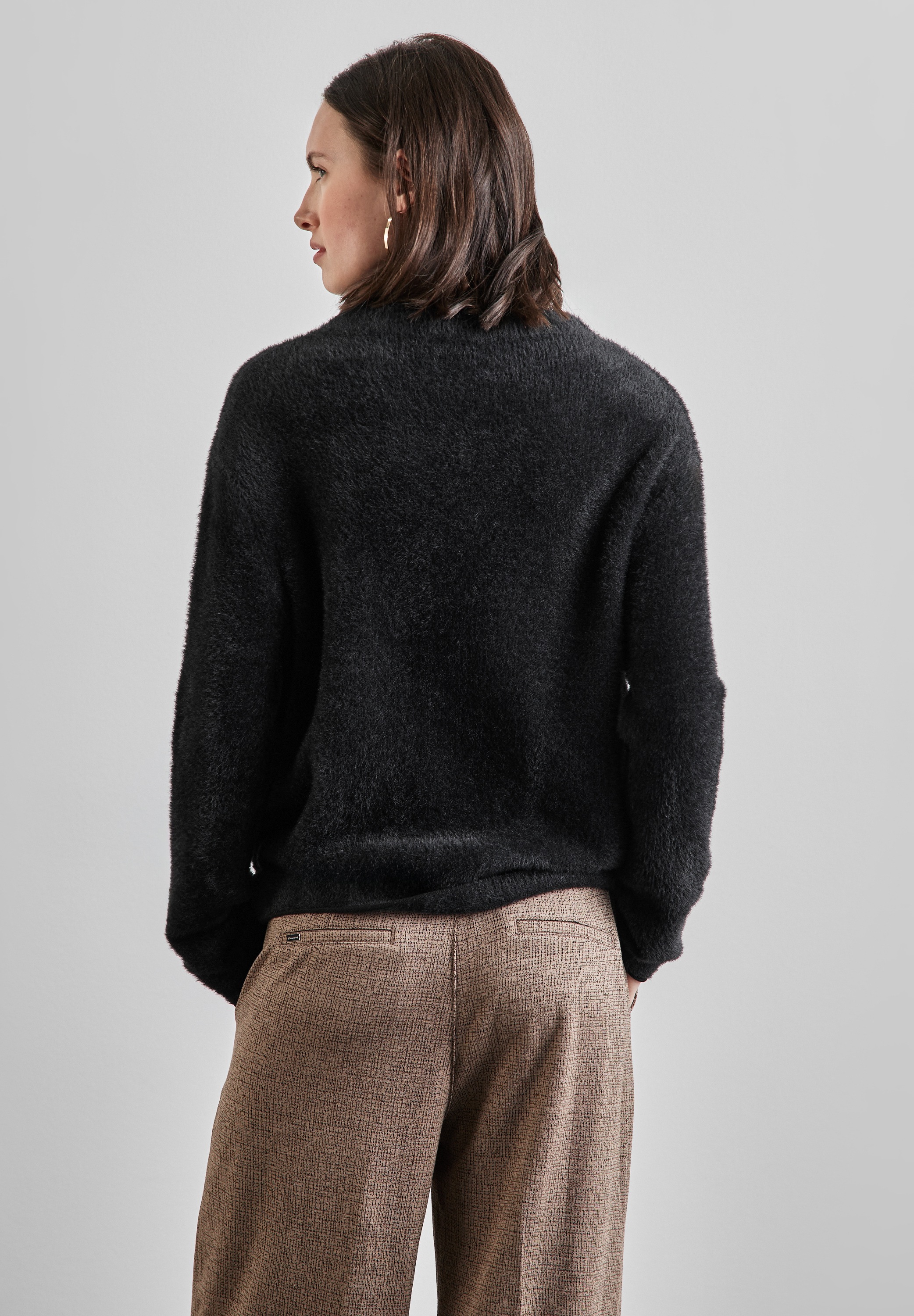 STREET ONE Strickpullover, mit Stehkragen
