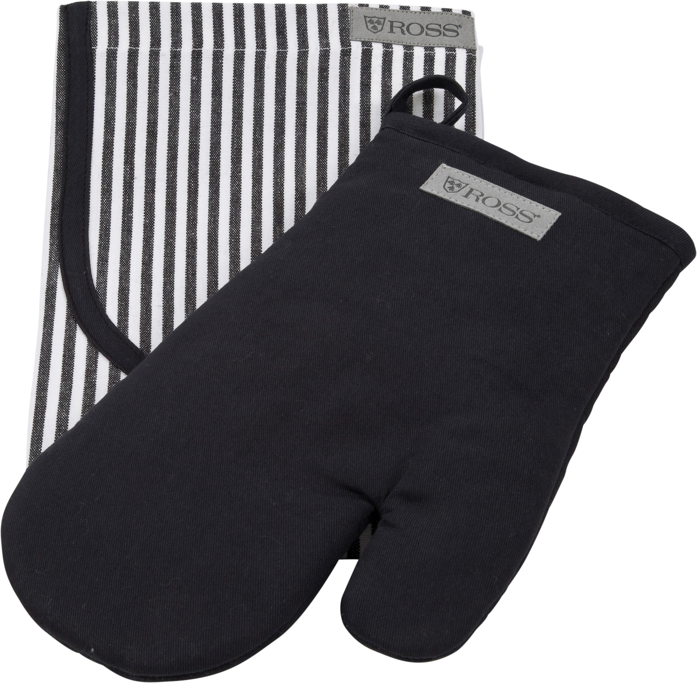 ROSS Grillhandschuhe "Exclusiv" inkl. Latzschürze, 100% Baumwolle günstig online kaufen