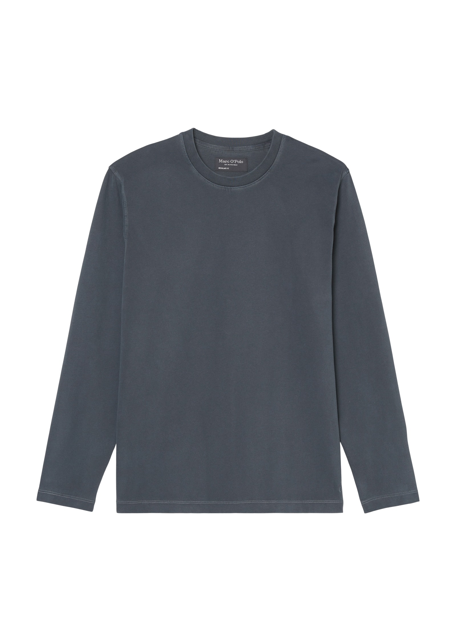 Marc O'Polo Langarmshirt »T-shirt, long sleeve, crew neck, embroidery«