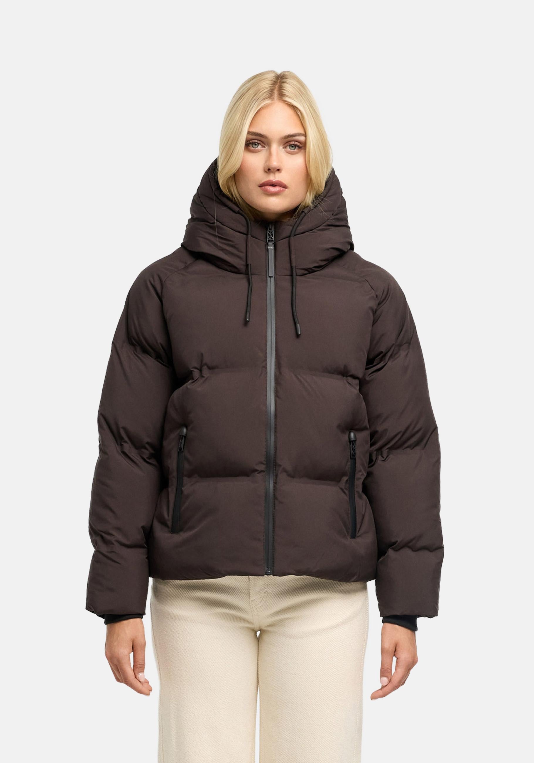 Navahoo Winterjacke "Petit-Puffy 14" mit Kapuze Damen Jacke mit verschweißter Steppung