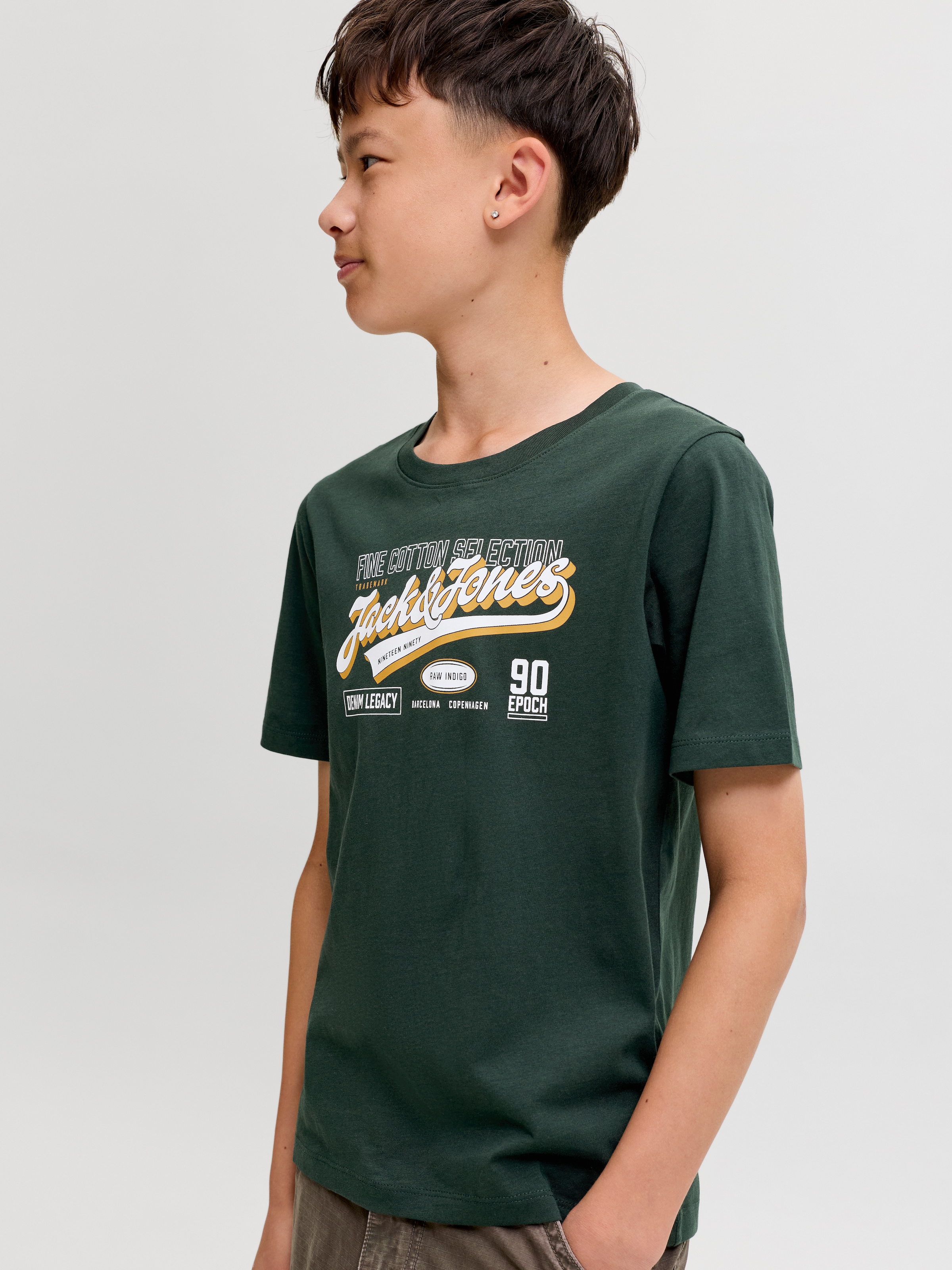 Jack & Jones Junior Rundhalsshirt »JJELOGO TEE SS O-NECK 2 COL AW26 SN JNR« Baumwolle, regular fit