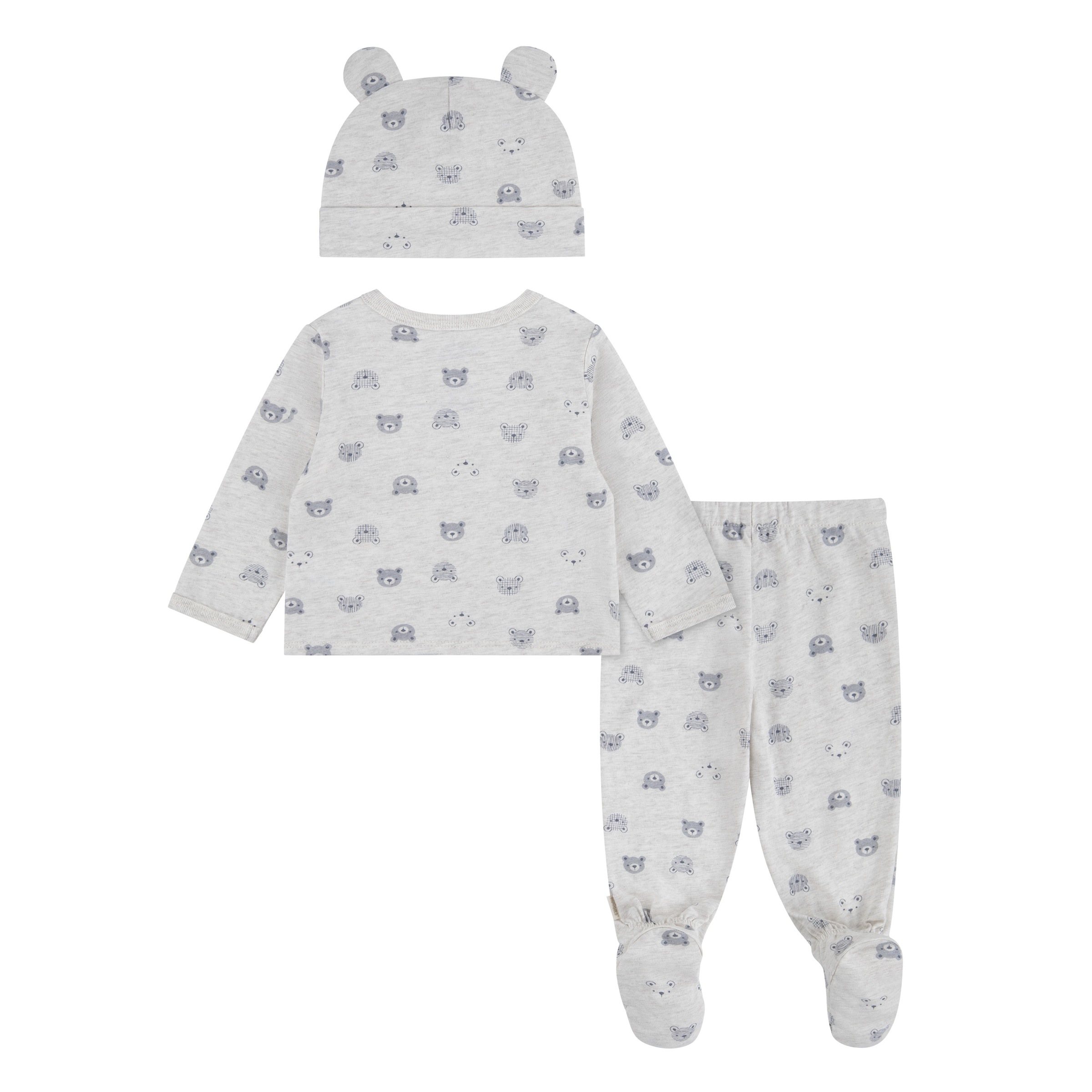 HUGGIES babywear Langarmshirt & Hose »HUGG FOOTED PANT SET+ATTACHMEN« Set,  mit All-Over Print