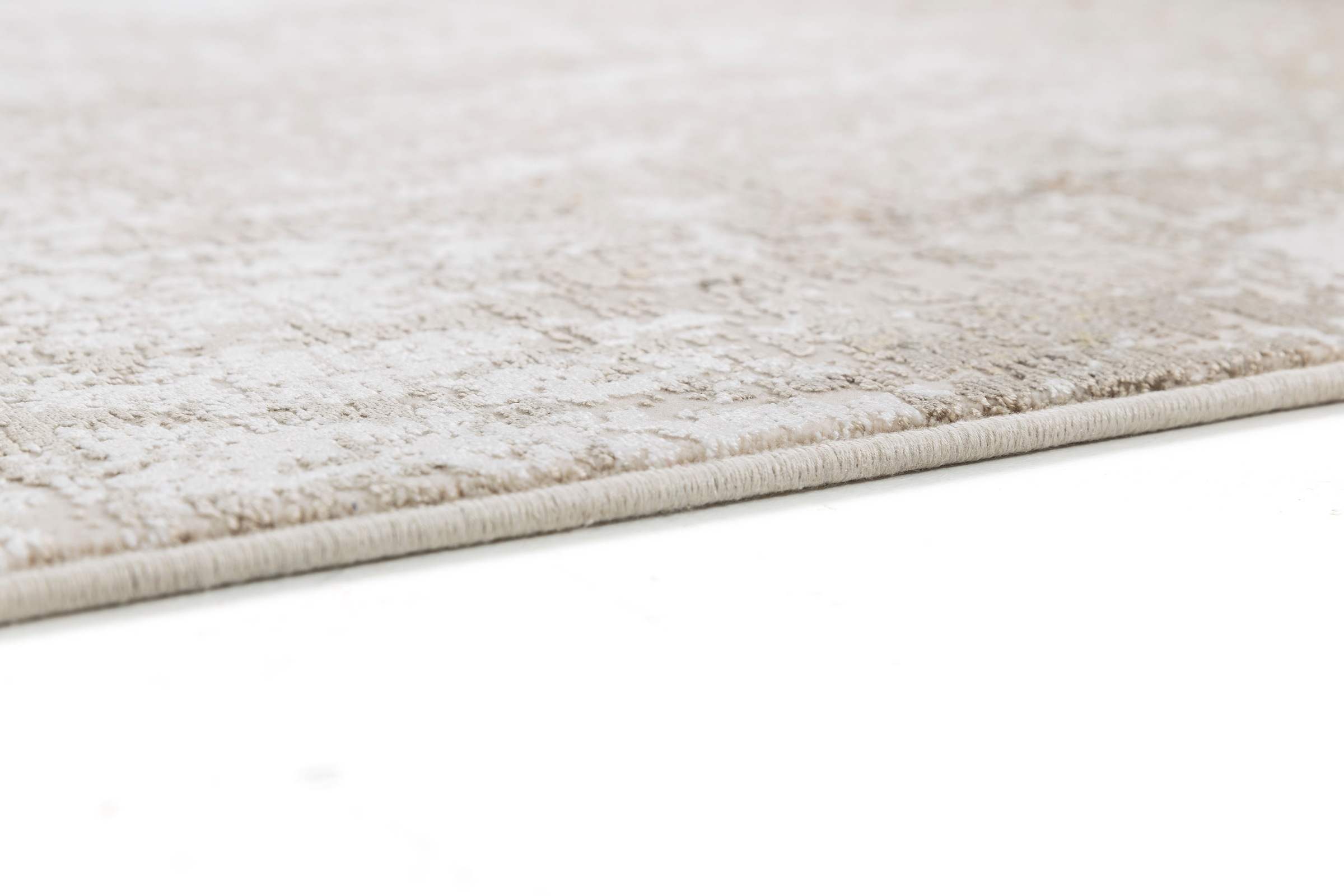 Teppich ASTRA "Gravina 241", grau (grau, beige), B:80cm H:8mm L:150cm, Viskose, Teppiche, Teppich, seidiger Schimmer durch Viskose, Hoch Tief Struktur, Wohnzimmer 3