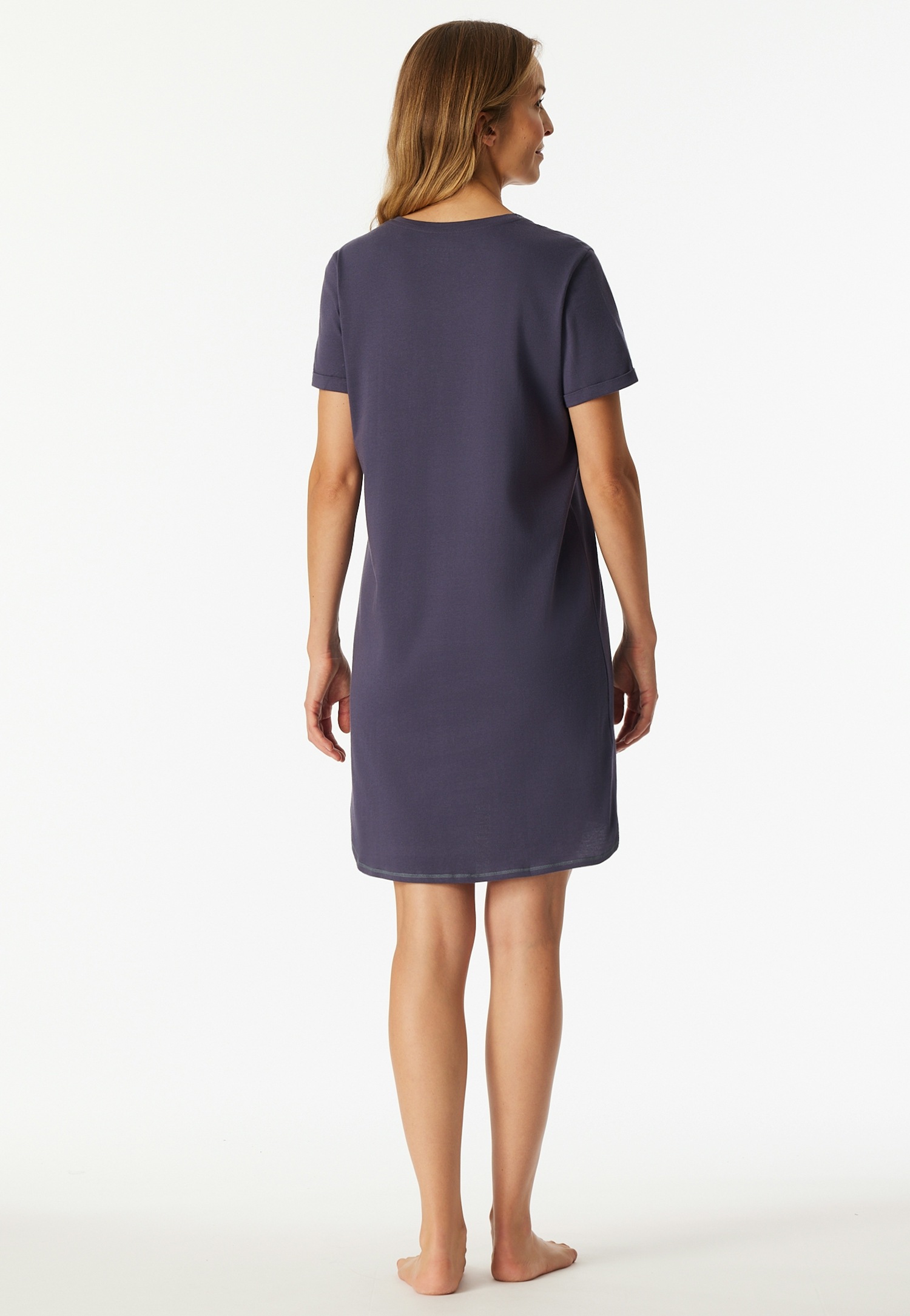 Schiesser Nachthemd "Casual Essentials", mit Statement-Print, Baumwolle, ku günstig online kaufen