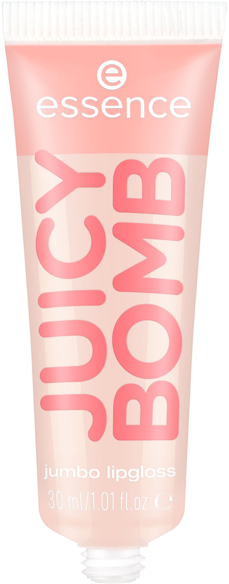 Essence Lipgloss »JUICY BOMB PARTY jumbo lipgloss«, (Packung, 4 tlg.), Ultraglänzendes Finish, transparente Textur, Litschi-Duft, vegan.