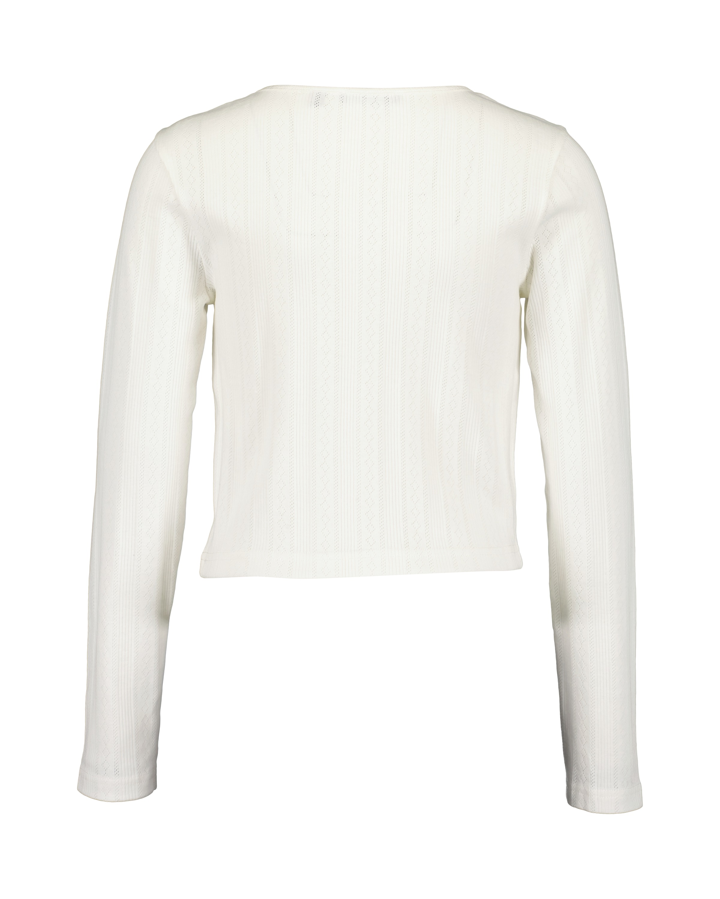 Blue Seven Langarmshirt im leichten Sommer-Jacquard und mit Deko-Knopfleiste