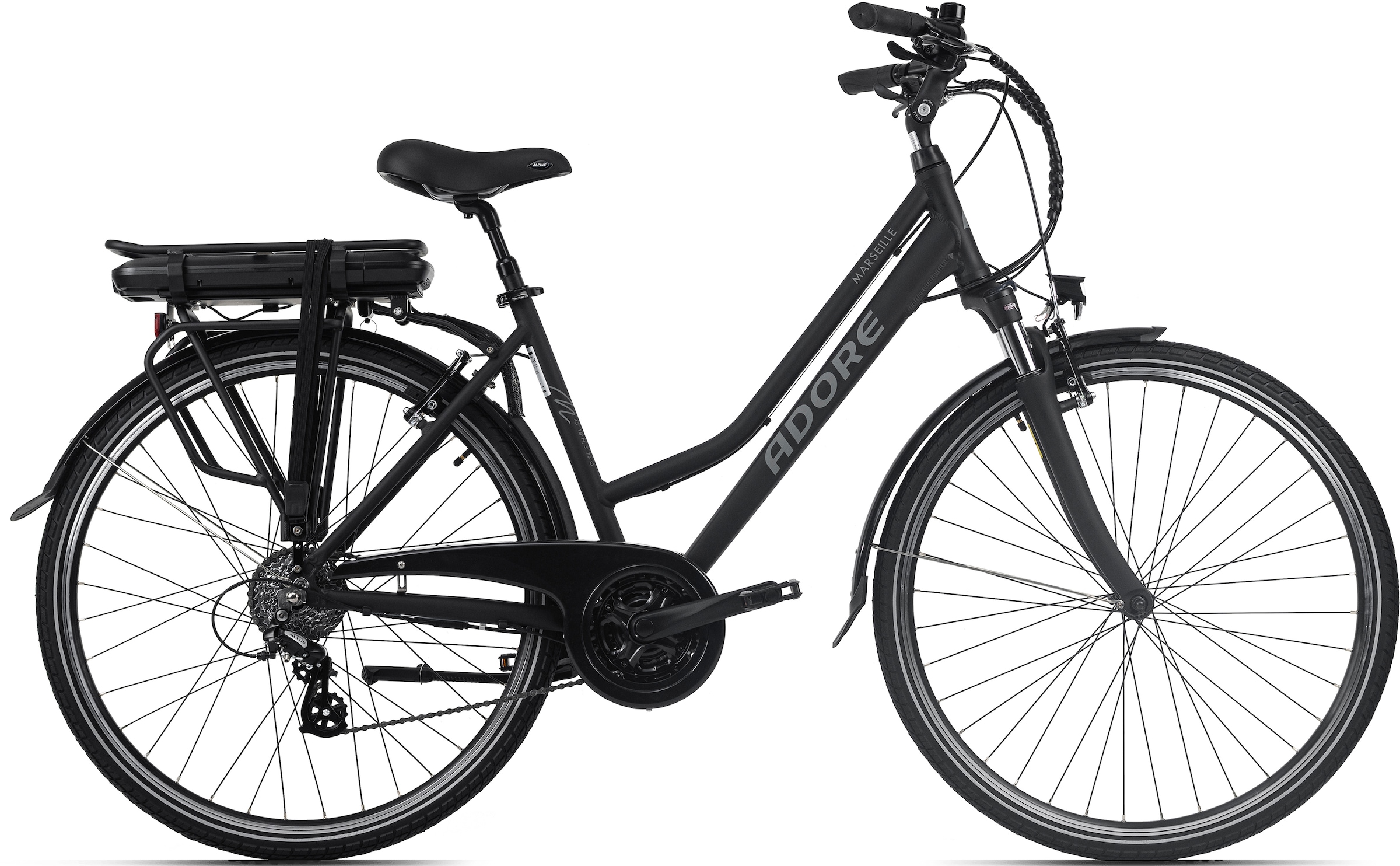 Adore E-Bike »Marseille«, 24 Gang, Shimano, Altus, Heckmotor 250 W, Akku PHYLION Li-Ion 36V / 13Ah / 468Wh