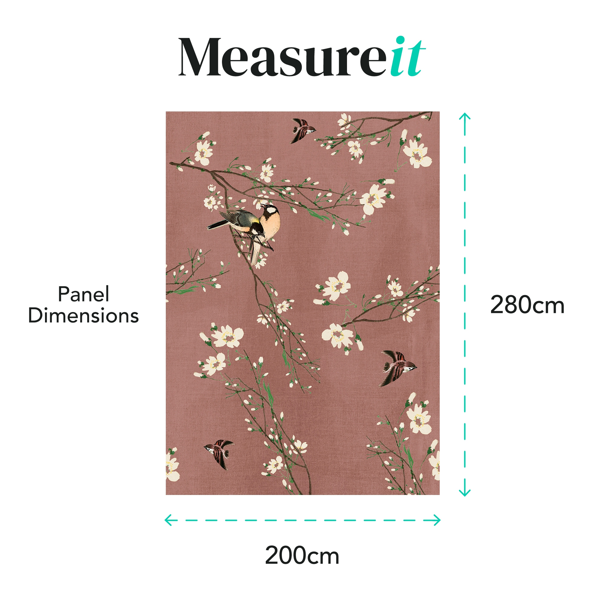 Art for the home Fototapete »Vögel & Blüten« animal print glatt Design Tapeten