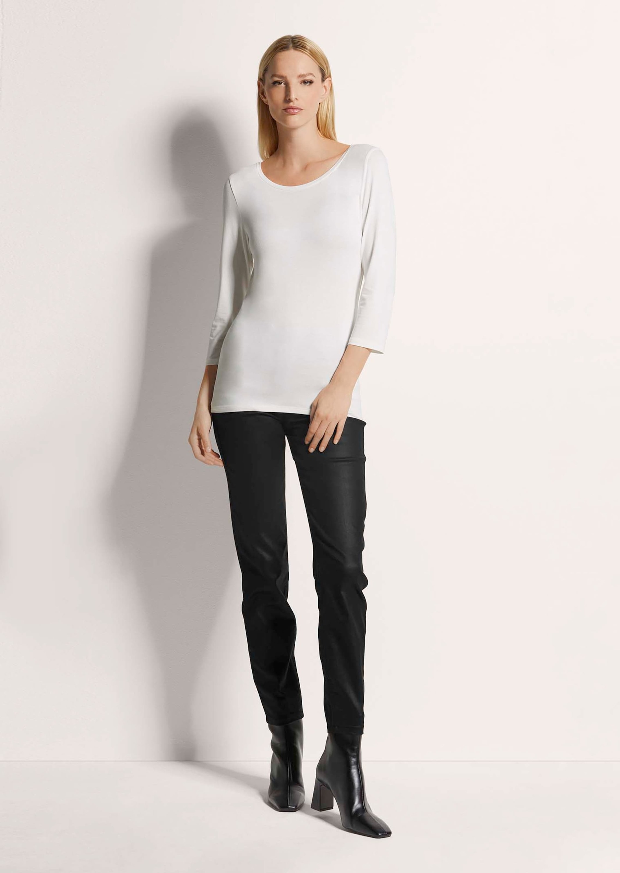 MADELEINE 3/4-Arm-Shirt "Blusenshirt Halbarm Viskose-Oberteil für Damen" günstig online kaufen