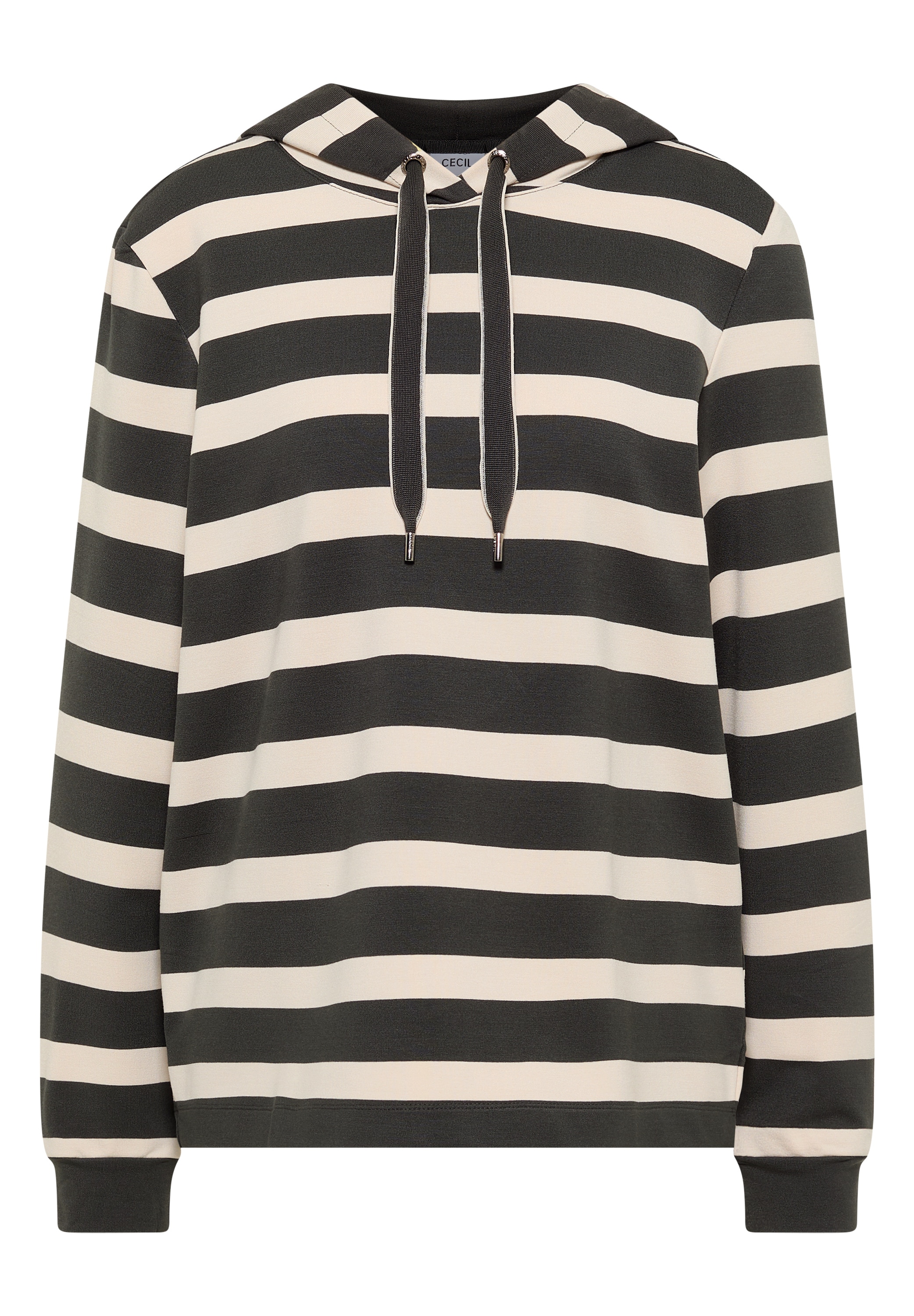 Cecil Langarmshirt mit Kapuze mit Tunnelzugband