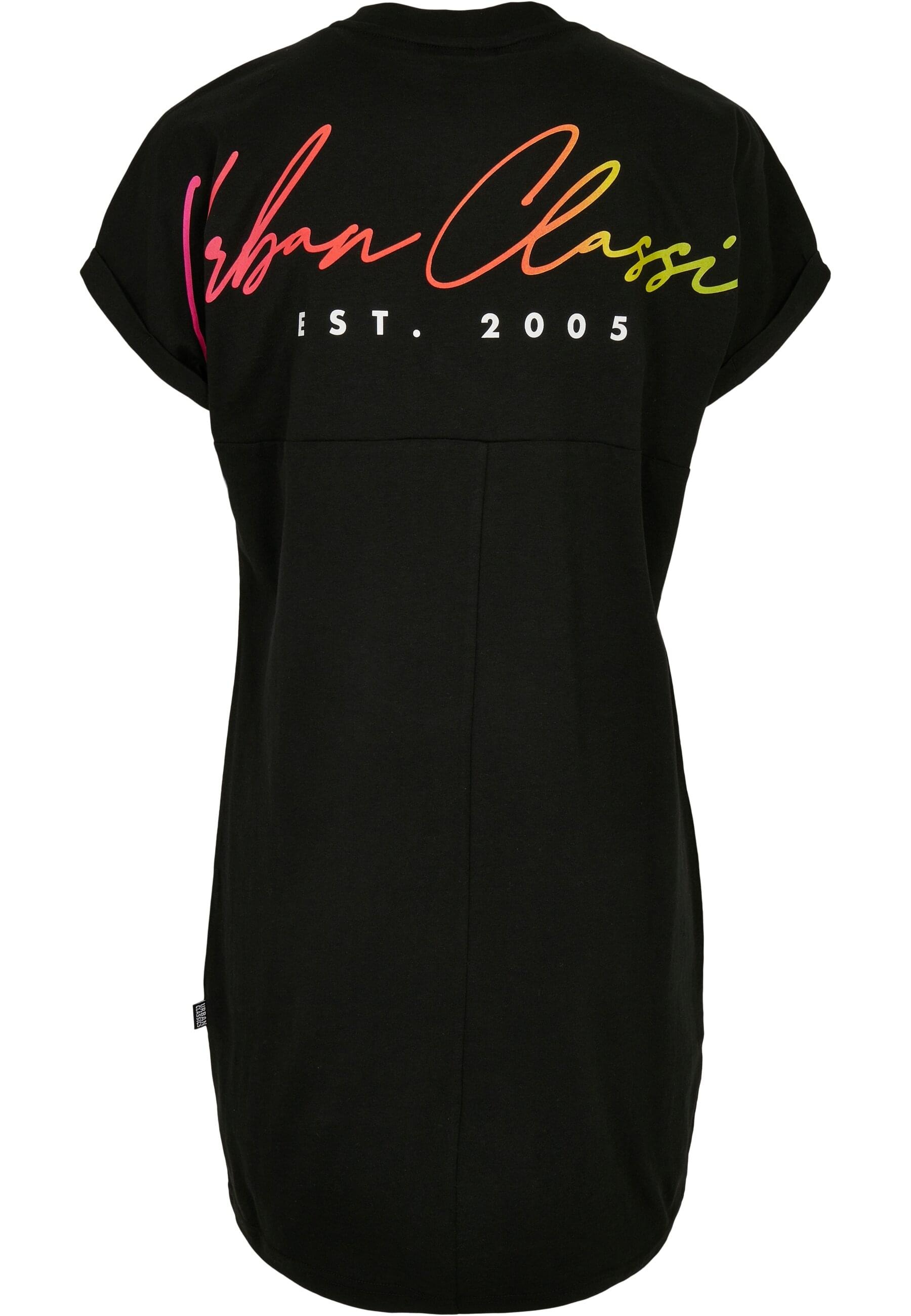 URBAN CLASSICS Shirtkleid »Urban Classics Damen Ladies Rainbow Tee Dress«, (1 tlg.)
