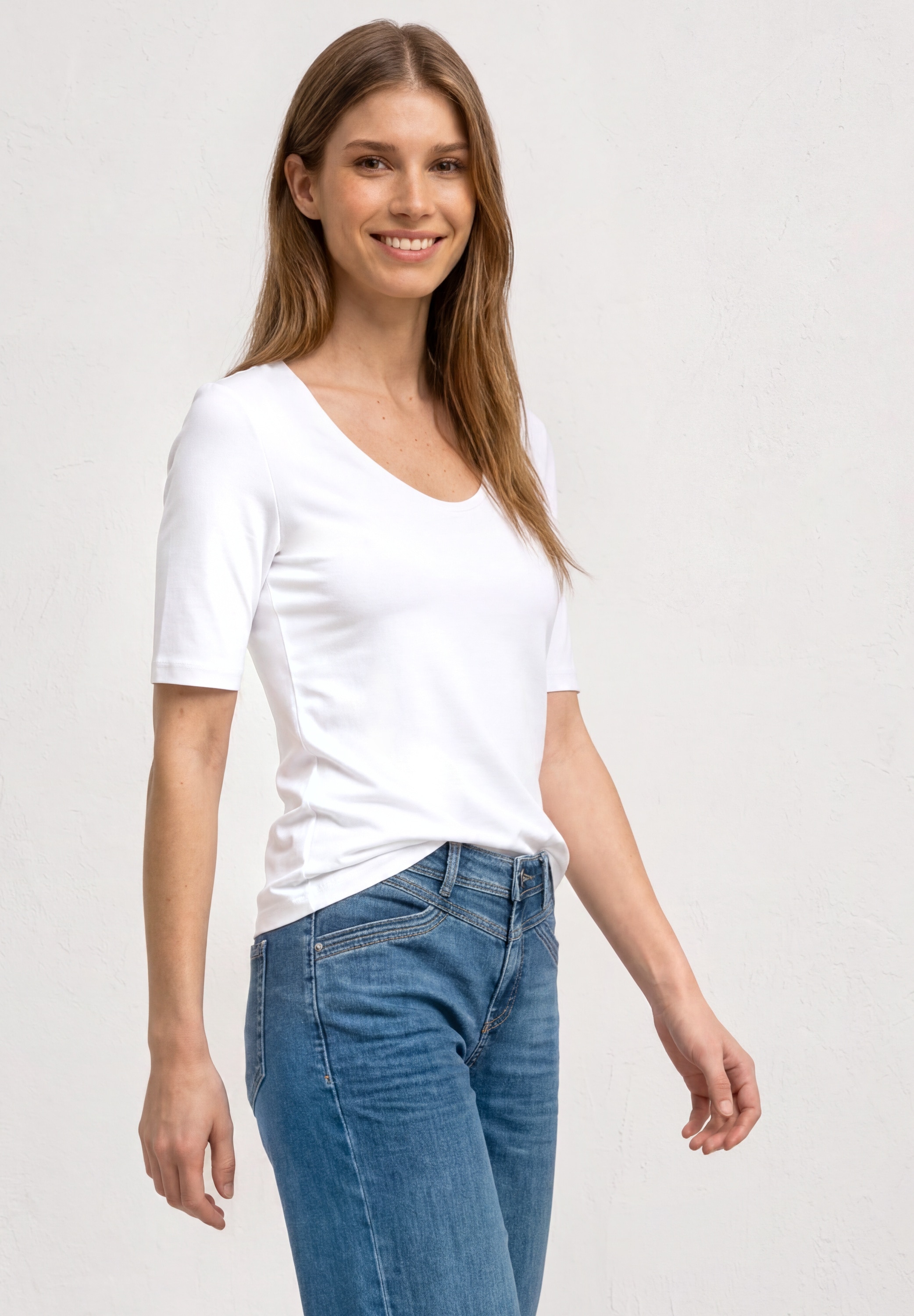STREET ONE T-Shirt im soften Baumwoll-Mix