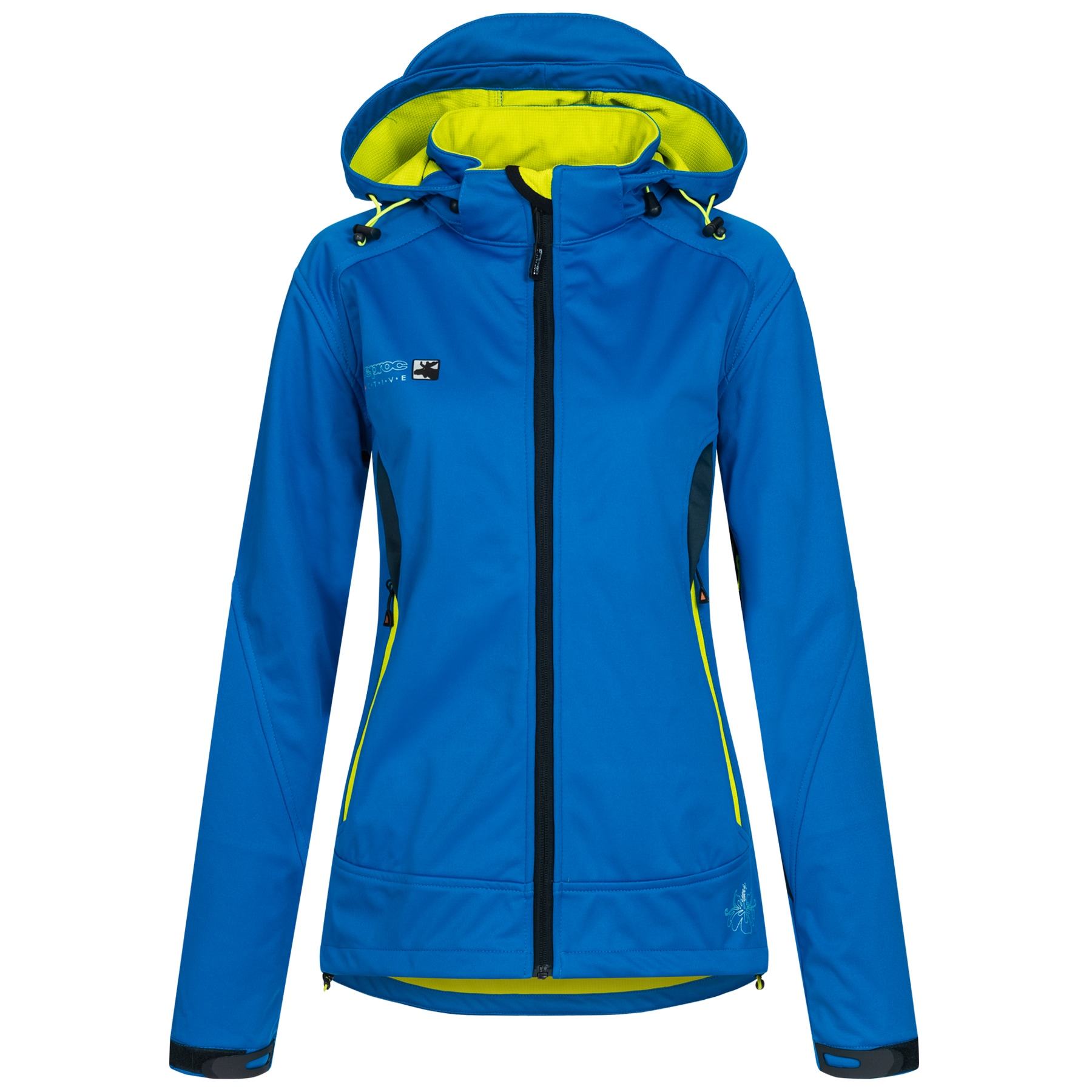 DEPROC Active Softshelljacke "Downton Peak WOMEN" mit Kapuze auch in Großen Größen erhältlich