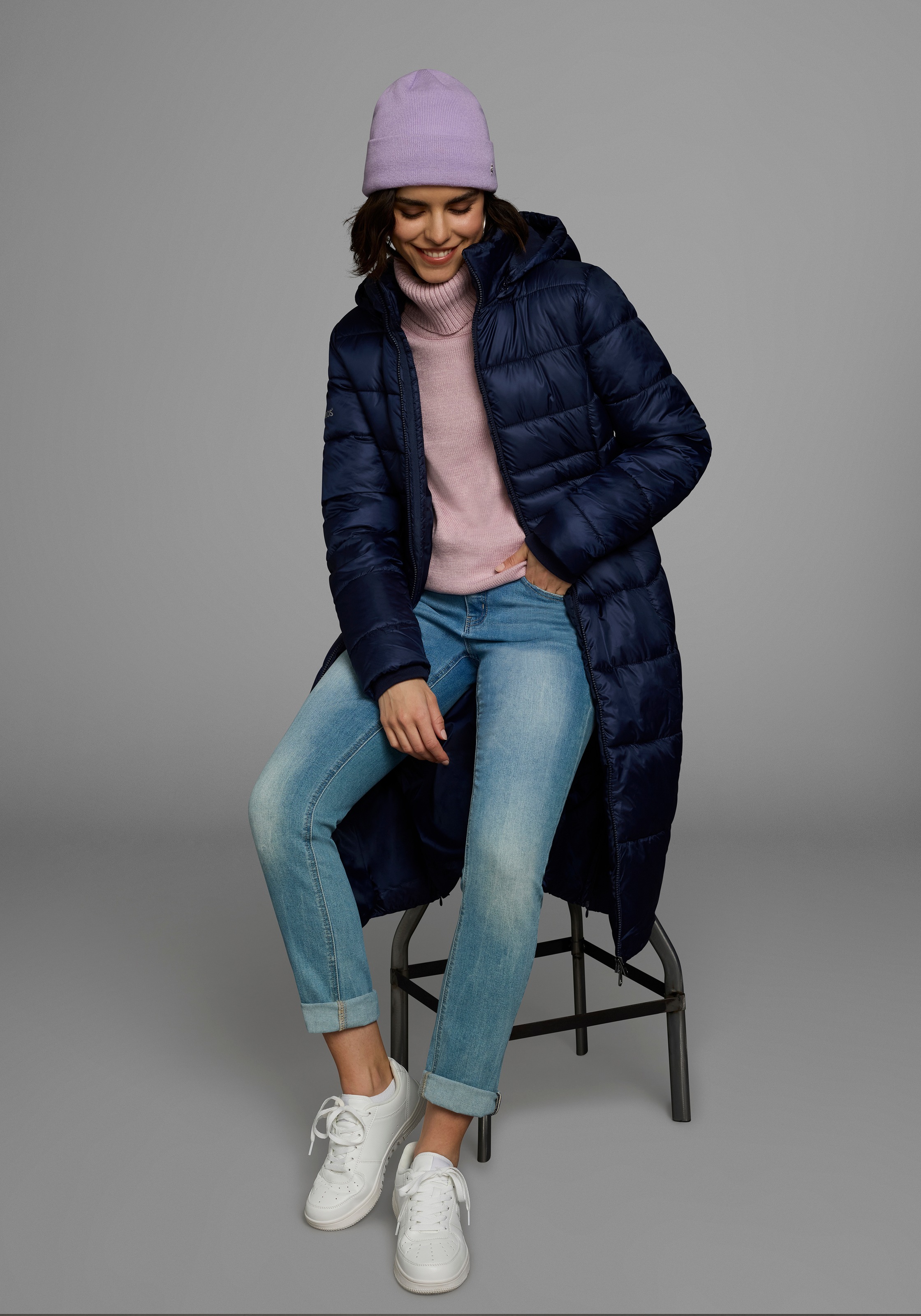 KangaROOS Steppmantel mit abnehmbarer Kapuze günstig online kaufen