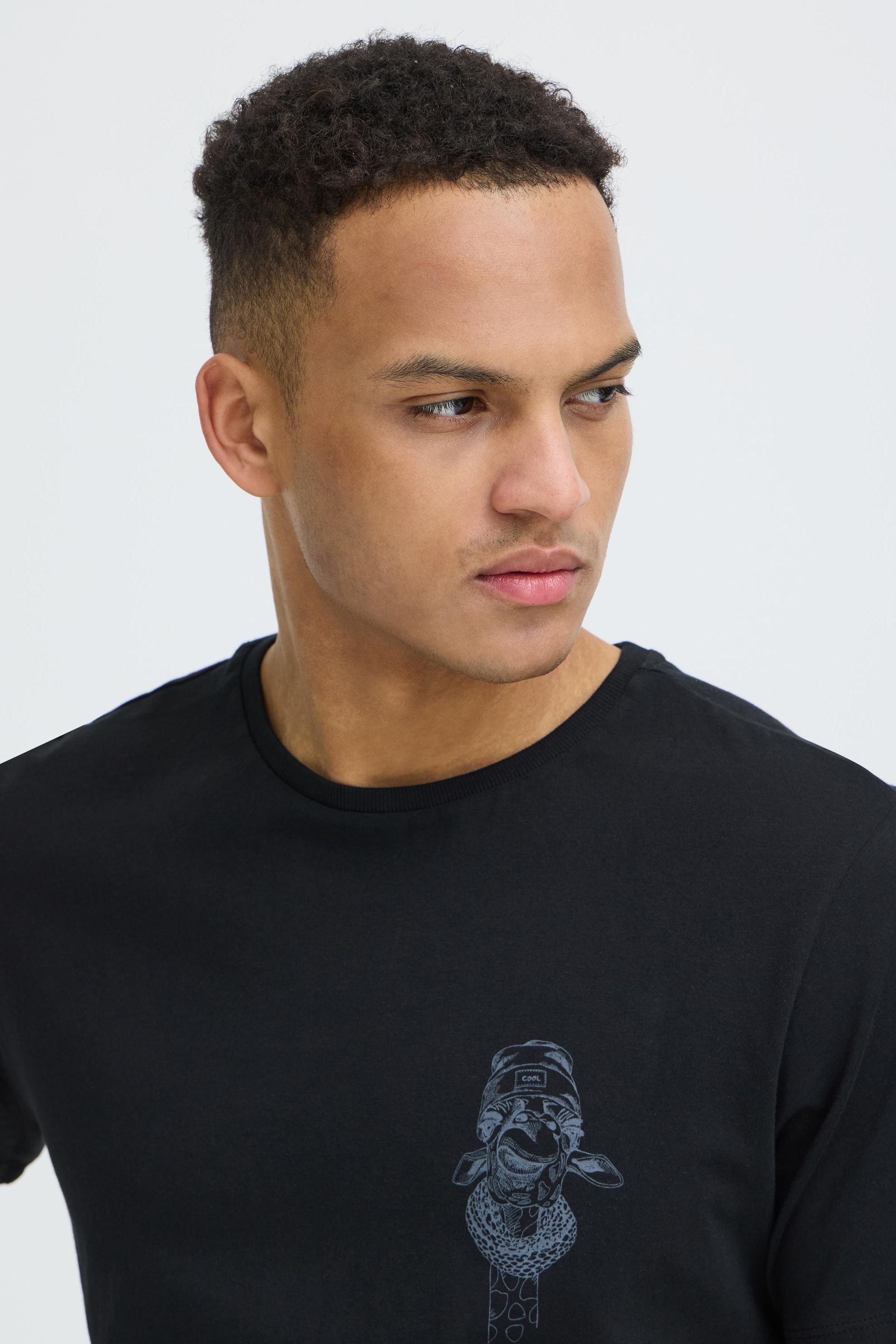 Blend Rundhalsshirt »BHJackson« Lässiges T-Shirt mit Backprint