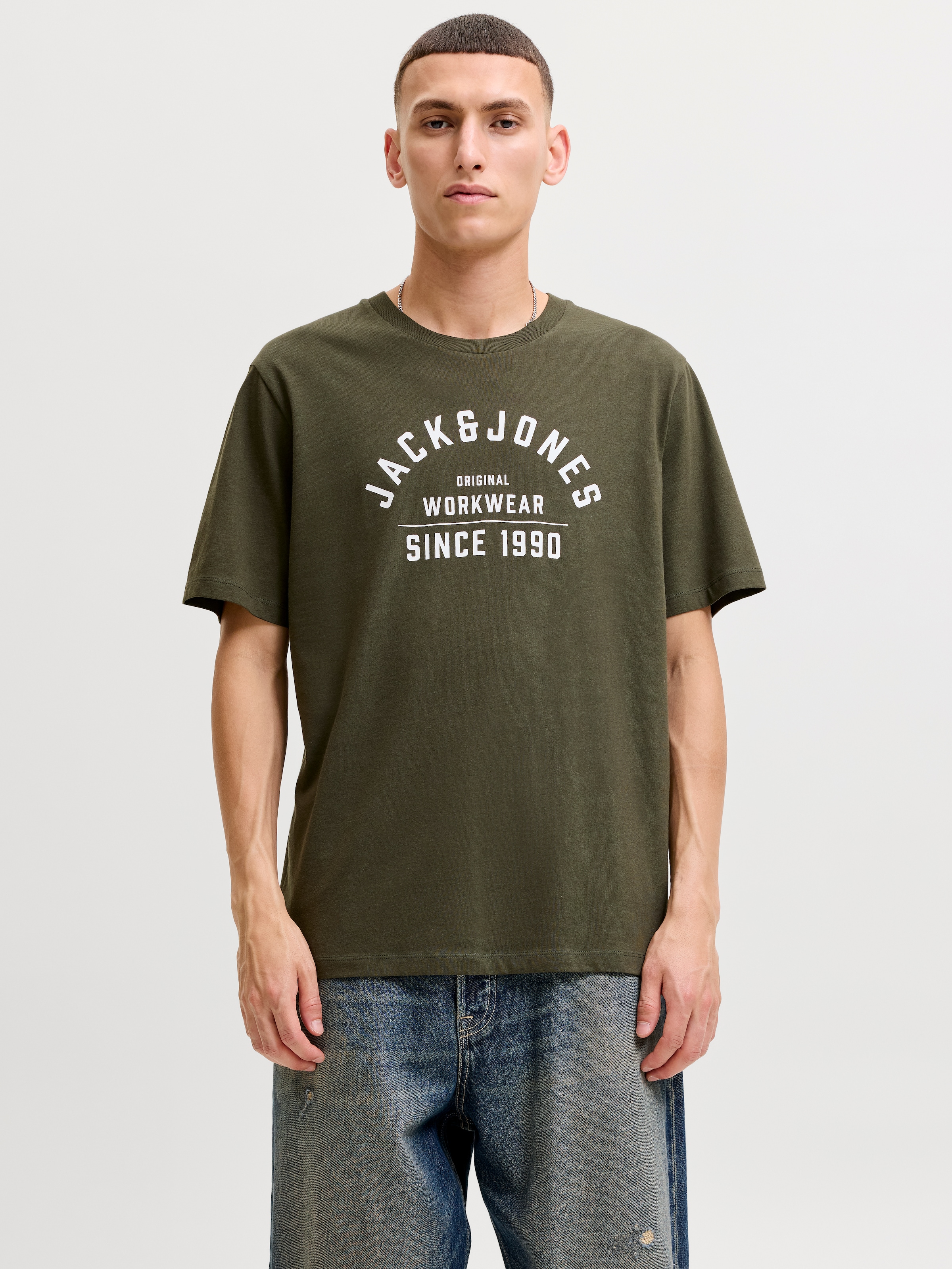 Jack & Jones T-Shirt »JPRBLUTHOR SS TEE FST 4PK MP« Packung, 4 aus Baumwolle, gerader Schnitt