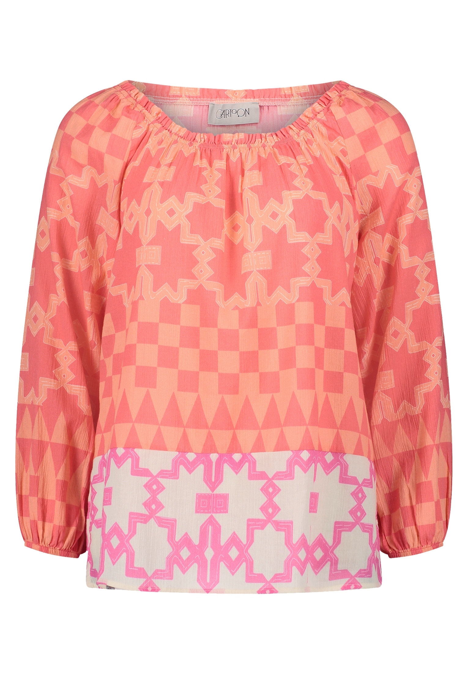 Cartoon Carmenbluse »Cartoon Carmenbluse mit Muster«