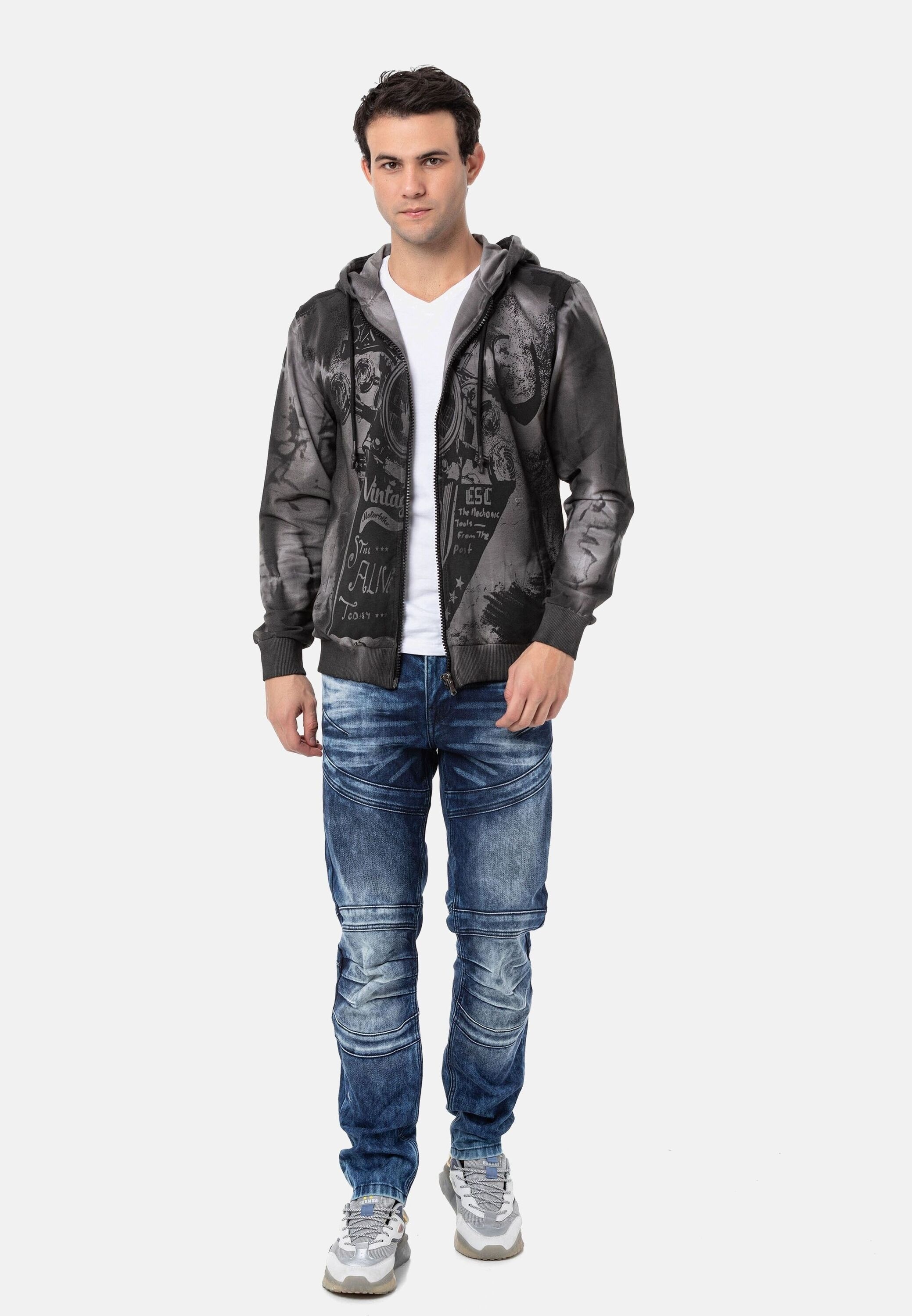 Cipo & Baxx Sweatjacke »Jacken«, mit Print, CL561