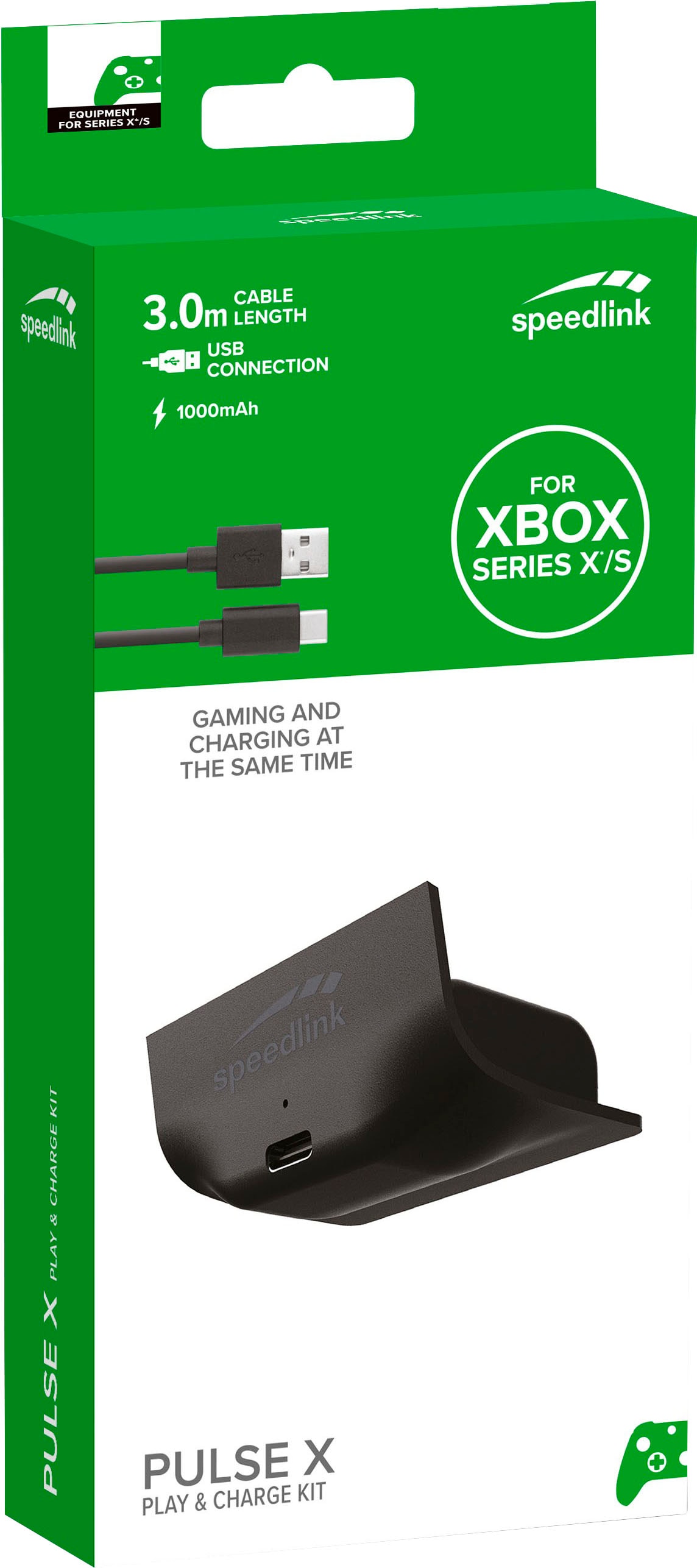 Speedlink Spielkonsolenzubehörkabel »PULSE X Play & Charge Kit«, 300,00 cm, für XBox Series X/S