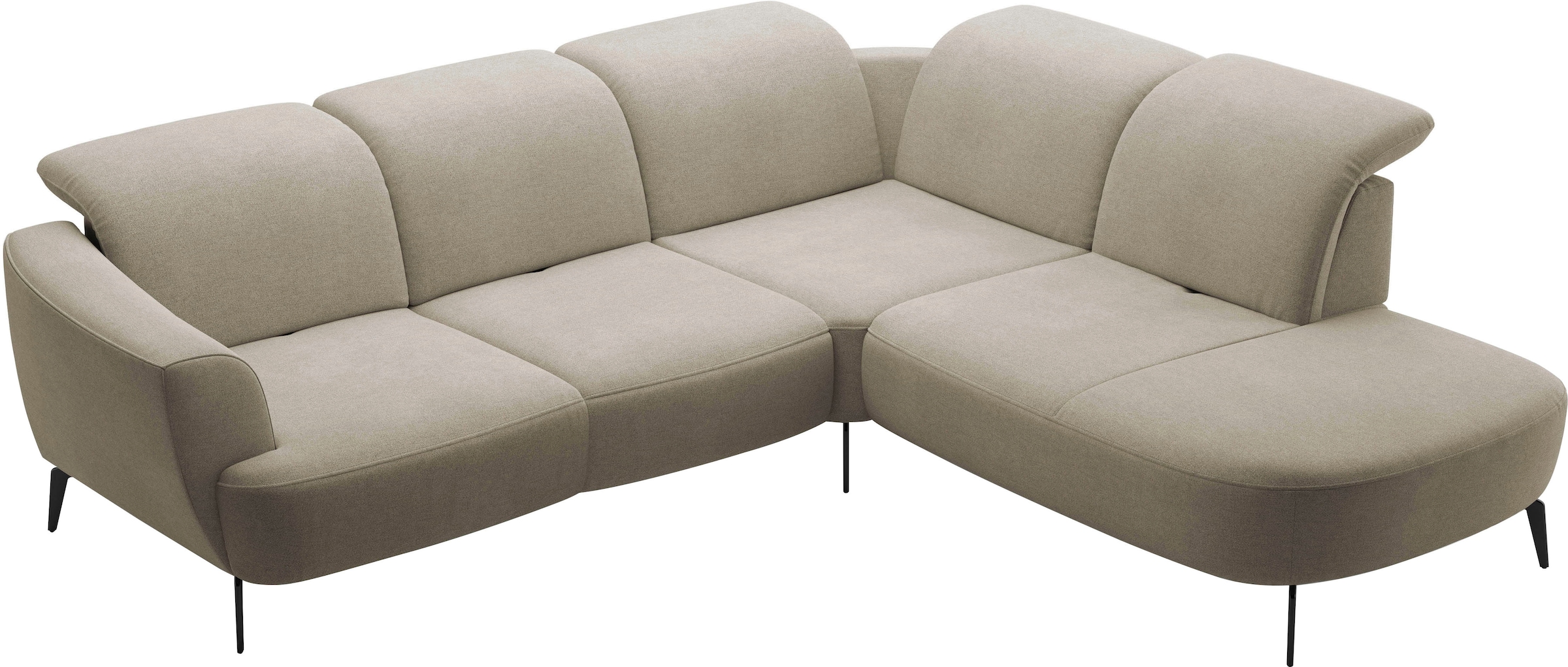 sit&more Ecksofa »Zoe«, ink.Sitztiefenverstellung, wahlweise mit Kopfteilverstellung