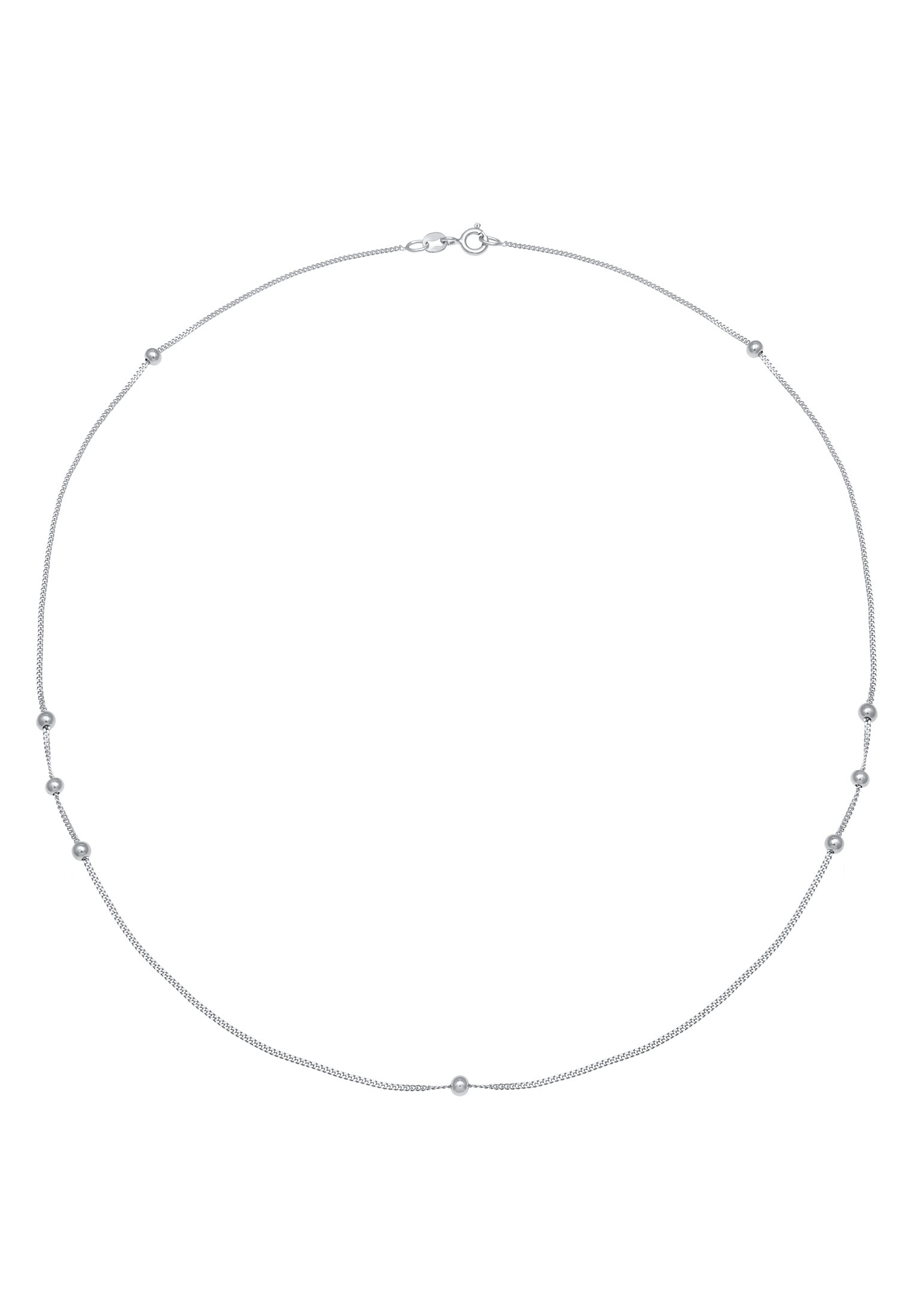 Elli Kette ohne Anhänger »Basic Panzerkette Kugeln Beads Rund 925 Silber«