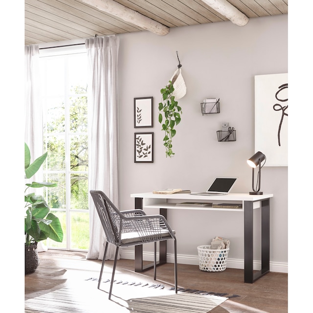 Home affaire Schreibtisch »SHERWOOD«, mit Scheunentorbeschlag aus Metall,  Breite 125 cm bestellen | BAUR