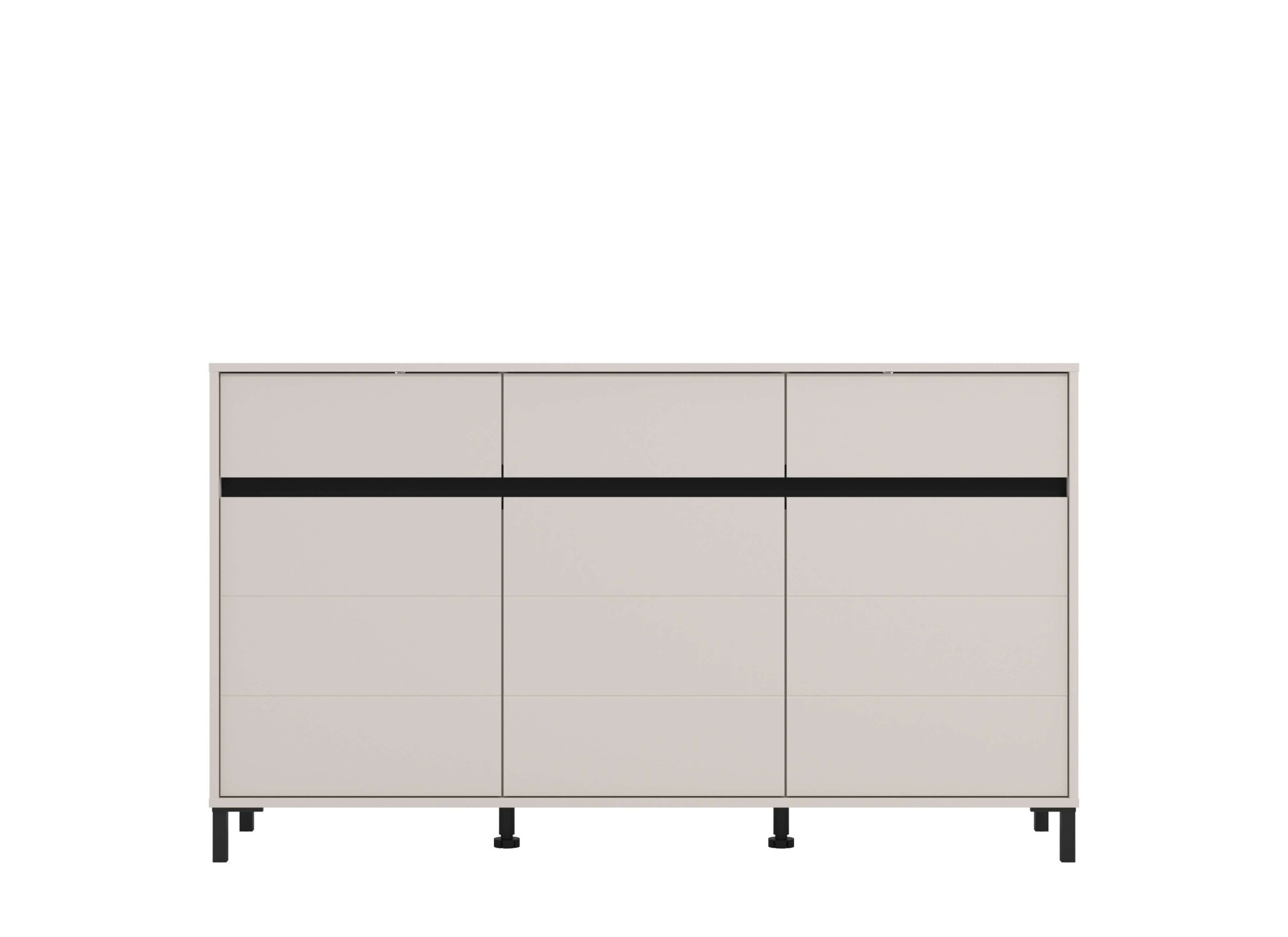 Thumbnail - INOSIGN Sideboard "Marron, Kommode, vielseitig einsetzbar", Breite 157 cm, mit 3 Schubladen, hinter je Tür 2 Fächer