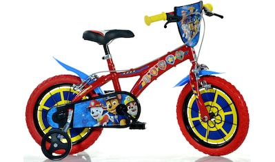 Kinderfahrrad »Paw Patrol 14 Zoll«, 1 Gang, mit Stützrädern, Trinkflasche und Frontschild