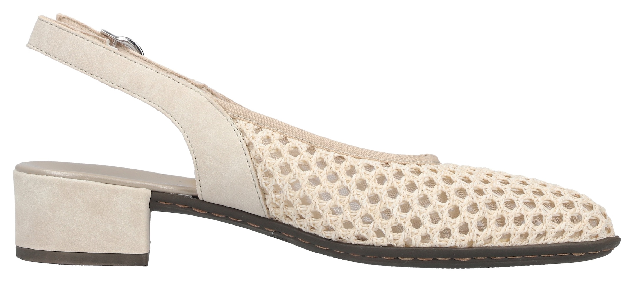 Rieker Slingsandale  Sommerschuh, Festtagsschuh, Blockabsatz, mit Riemchen