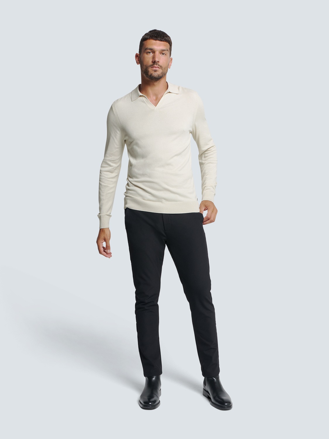 NO EXCESS Rundhalspullover »No Excess Polokragen-Pullover«