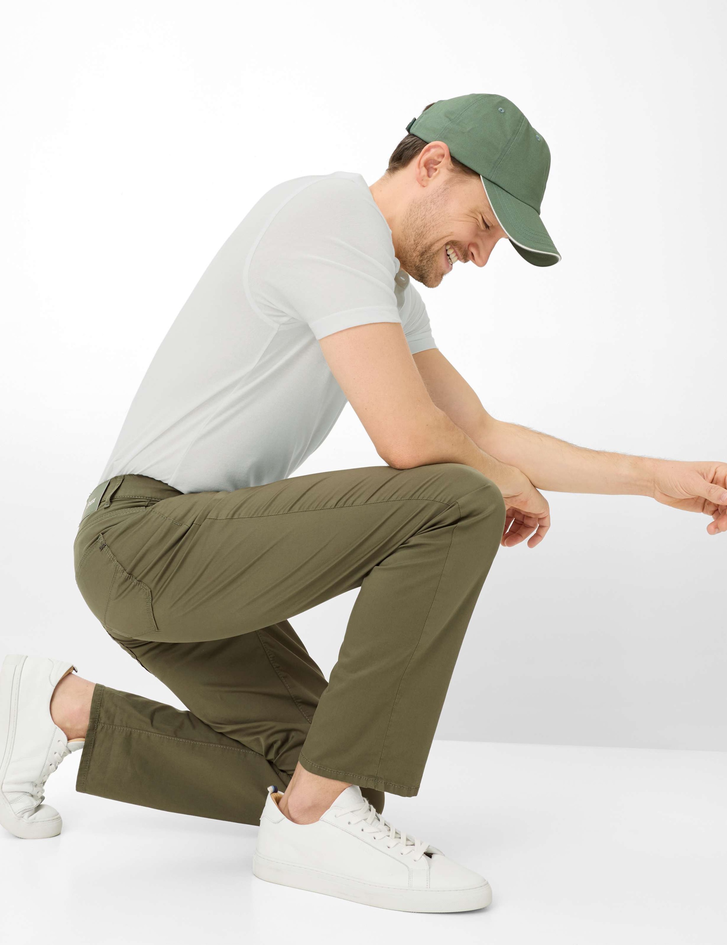 BRAX Style Cadiz 5-Pocket Trousers Olive 40 3