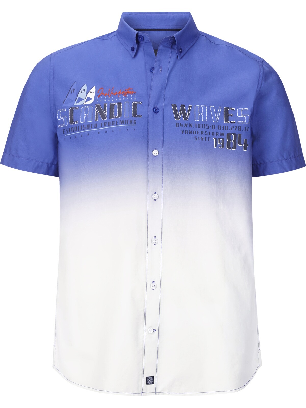 Jan Vanderstorm Kurzarmhemd "Kurzarmhemd ODDI" 1 im modernen Farbverlauf günstig online kaufen