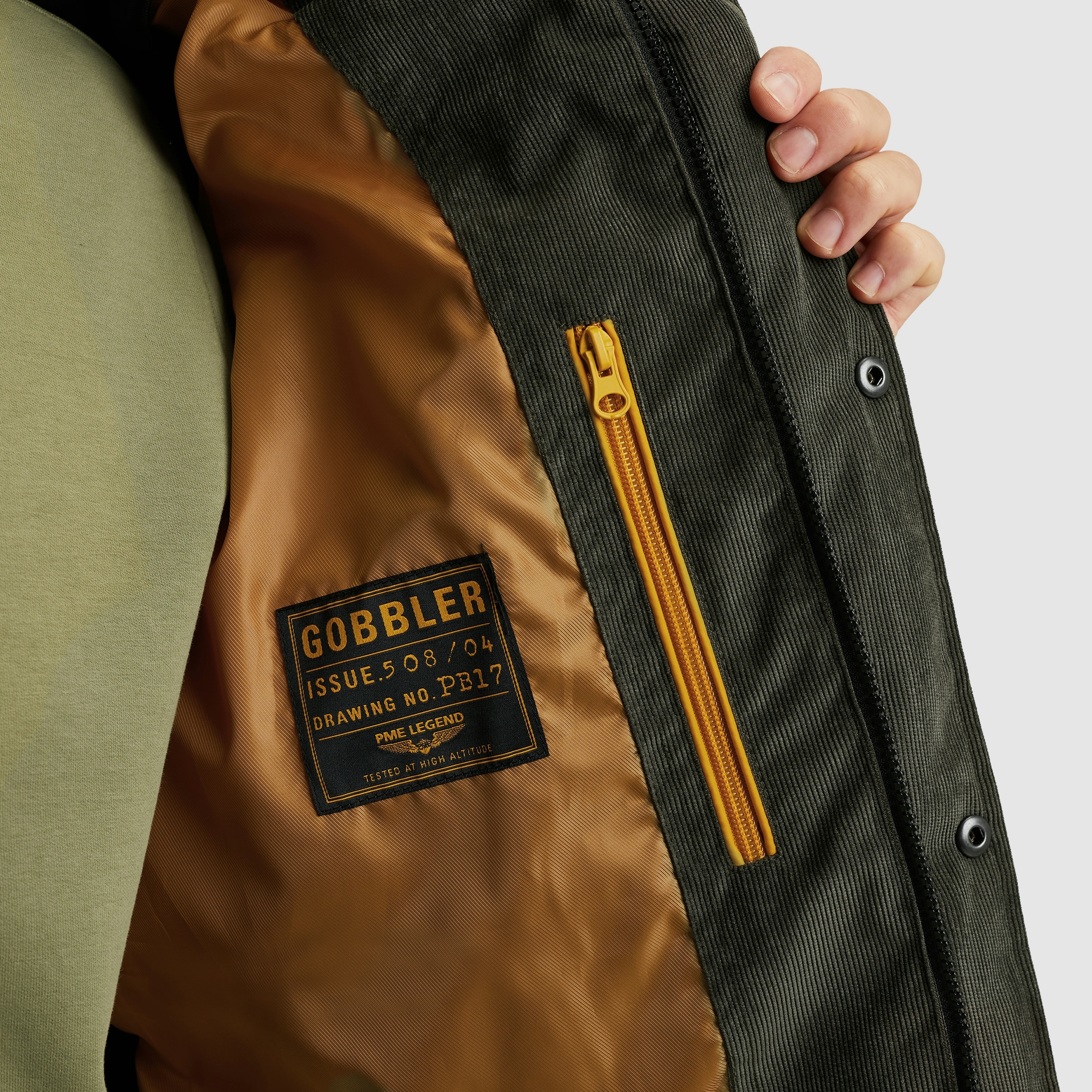 PME LEGEND Cordjacke »GOBBLER«, mit Kapuze, Ärmelabschluss mit Windstopper