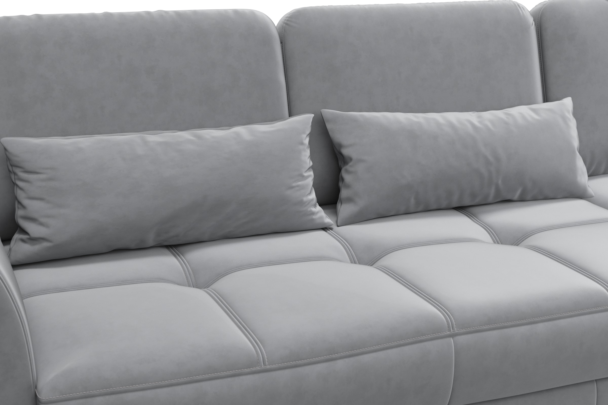 sit&more Ecksofa »Bendigo L-Form«, inklusive Sitztiefenverstellung, Bodenfreiheit 12 cm, in 2 Fußfarben