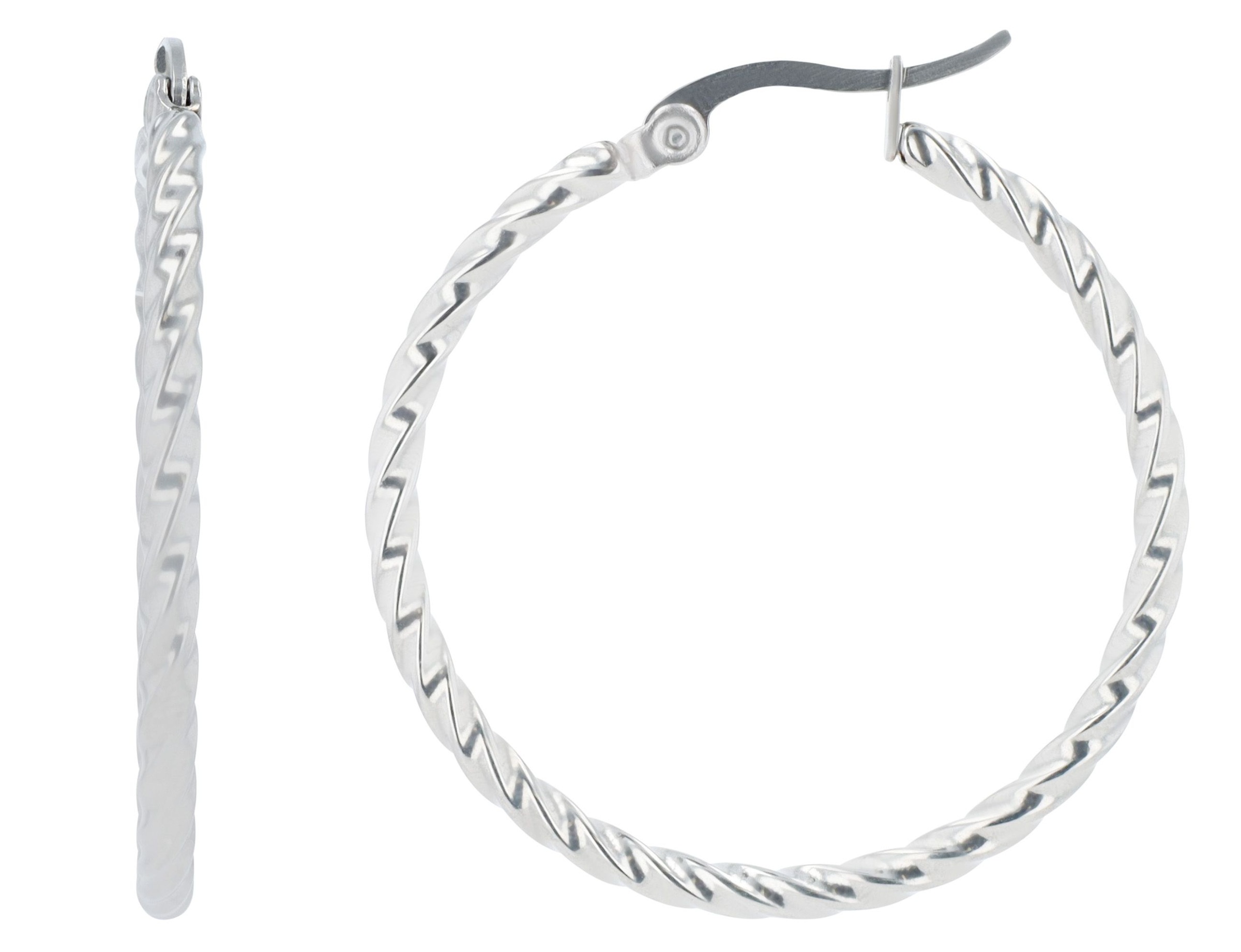 Adelia´s Paar Creolen »Damen Ohrringe – Creole aus Edelstahl« Ideal als Geschenk zum Weihnachten