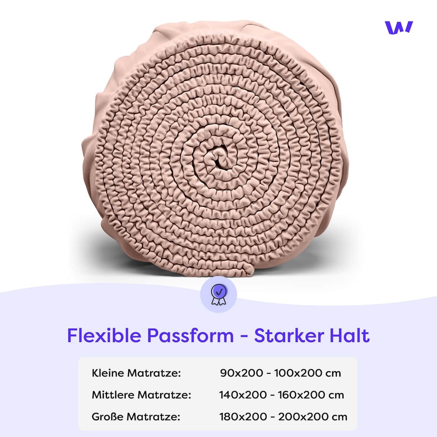 Wolkenfeld Spannbettlaken "100% Baumwolle - Superweiches Bettlaken für Matr günstig online kaufen