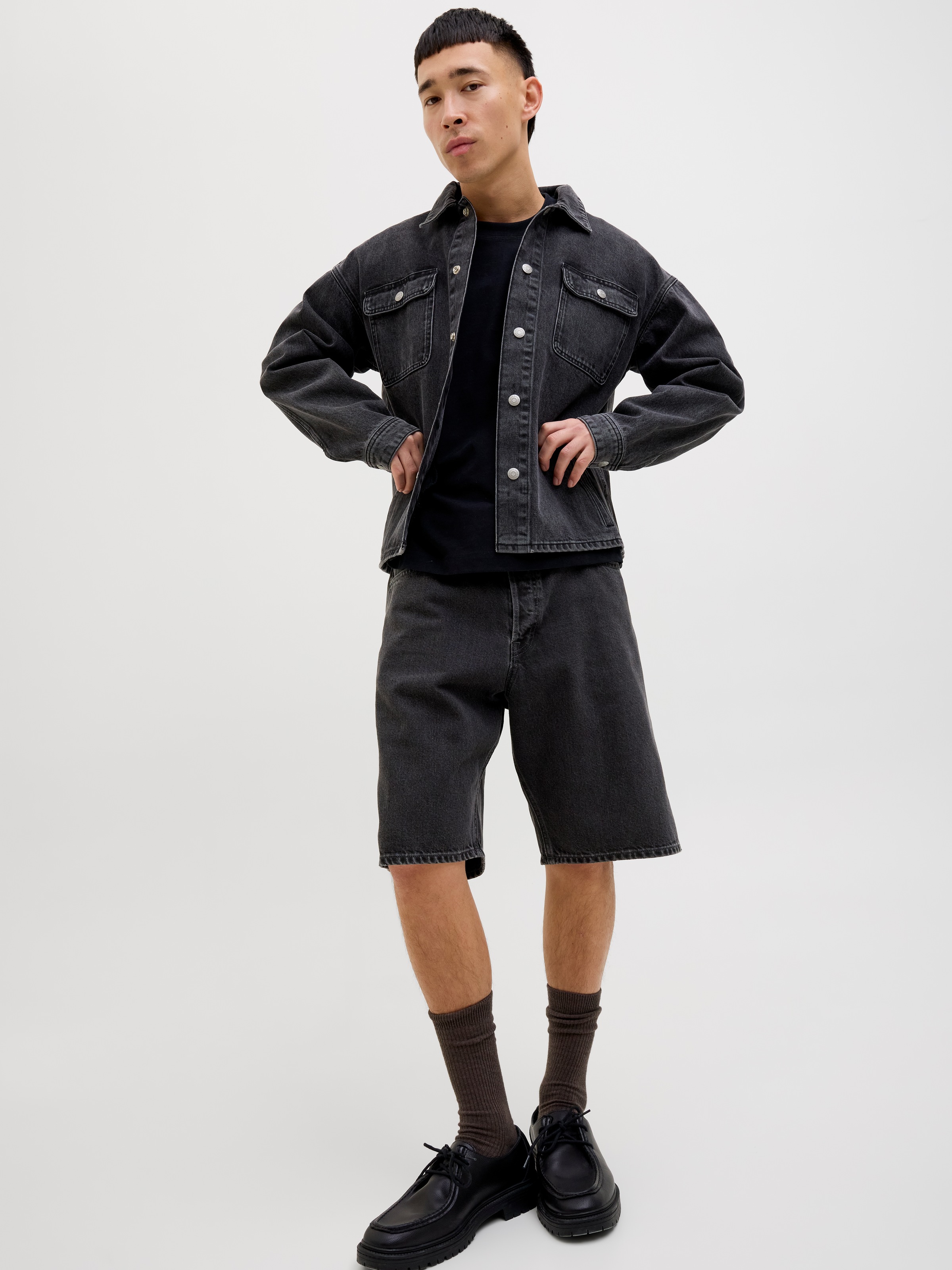 Jack & Jones Short En Jean Alex Original Am 300 Sn Black Denim / Sbd 499 XS Homme 2