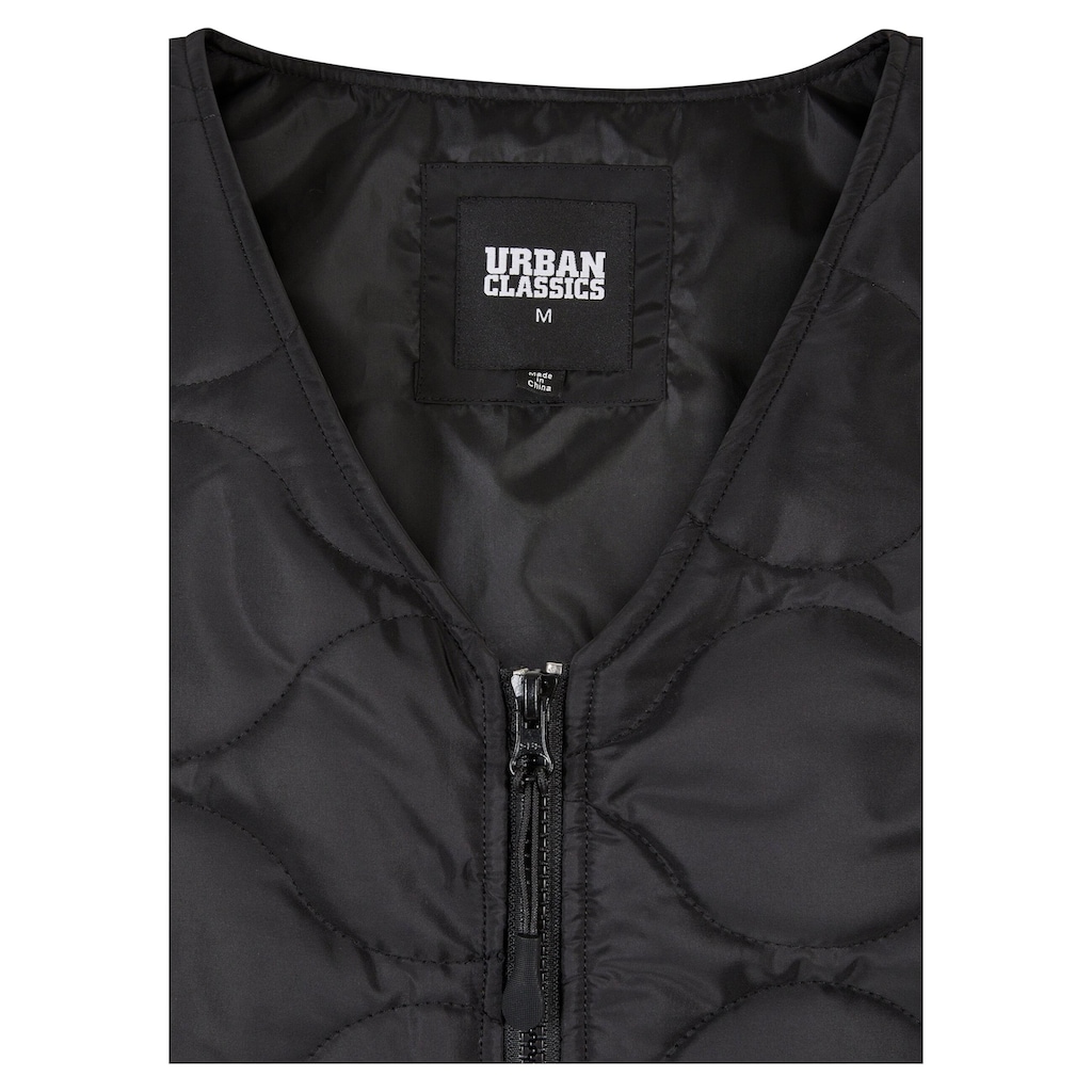 URBAN CLASSICS Jerseyweste »Urban Classics Herren Zipped Gilet«, (1 tlg.)