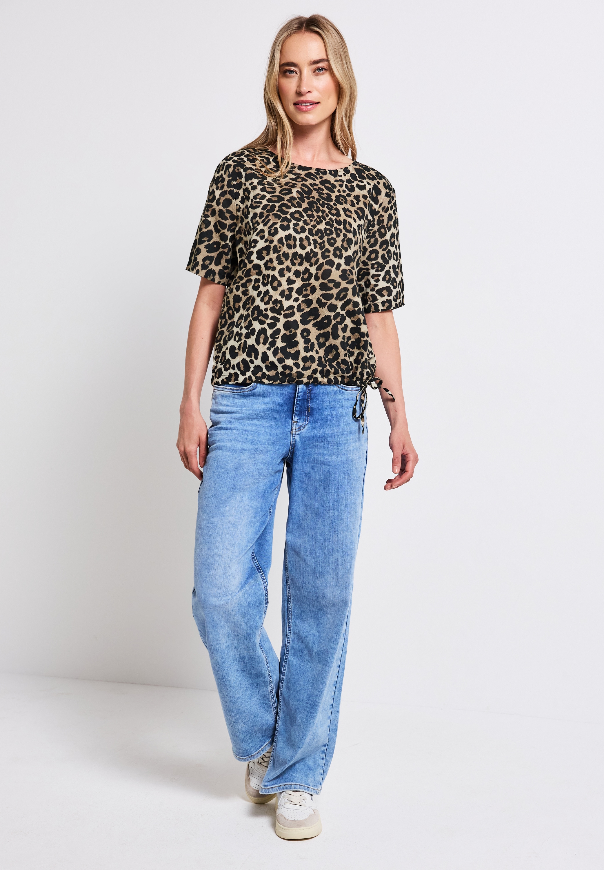 STREET ONE Shirtbluse, mit Tunnelzugsaum