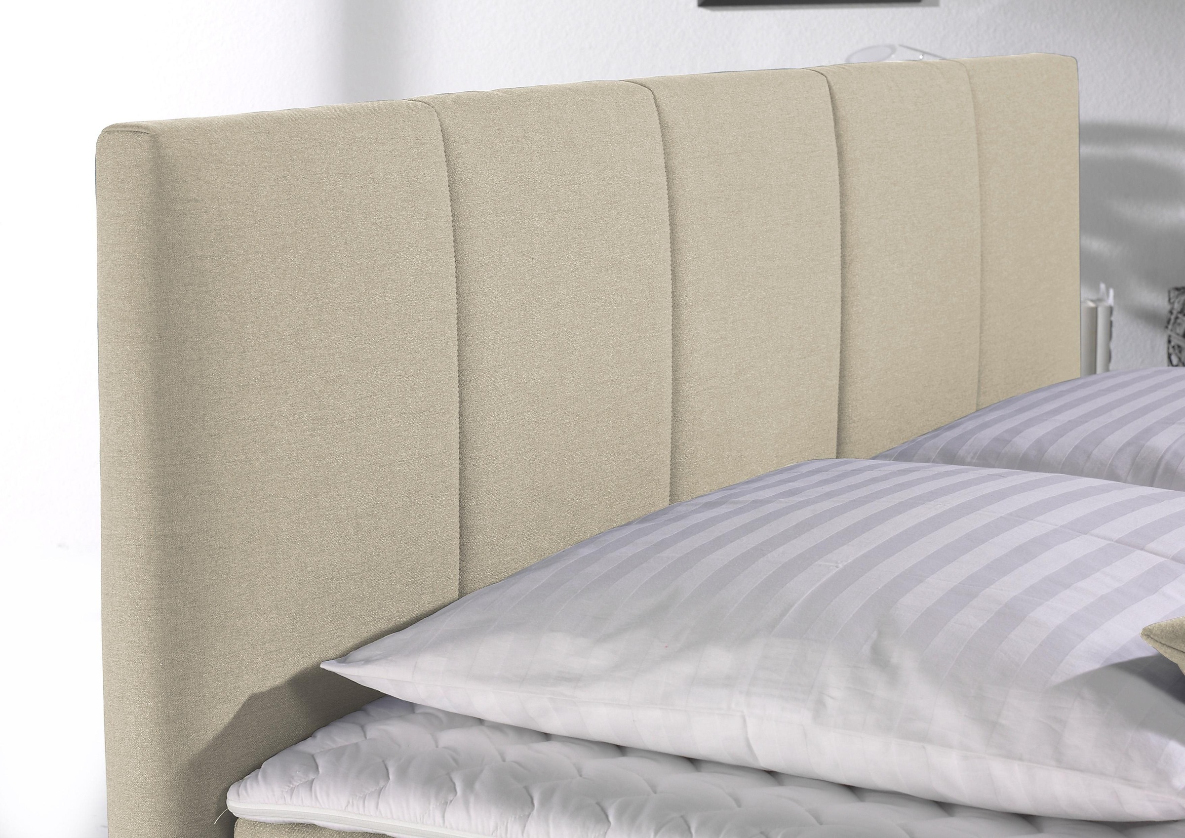 Home affaire Boxspringbett "Portland" in 3 Breiten, 3 Matratzenarten und 2 Härtegraden, incl. Topper