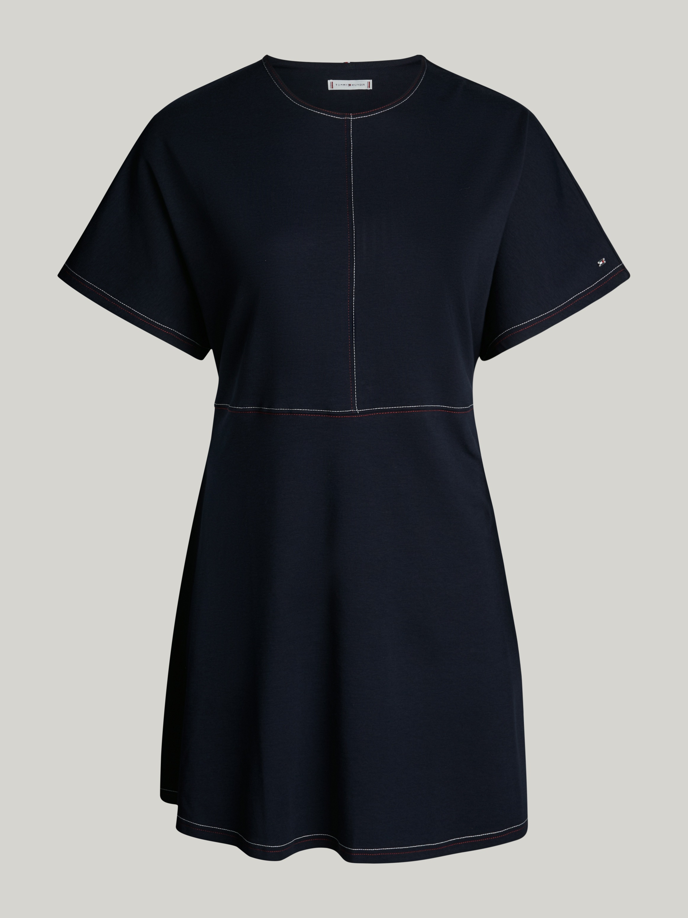Tommy Hilfiger Curve Blusenkleid »CRV GLOBAL STP STITCH F&F DRS SS«, Große Größen