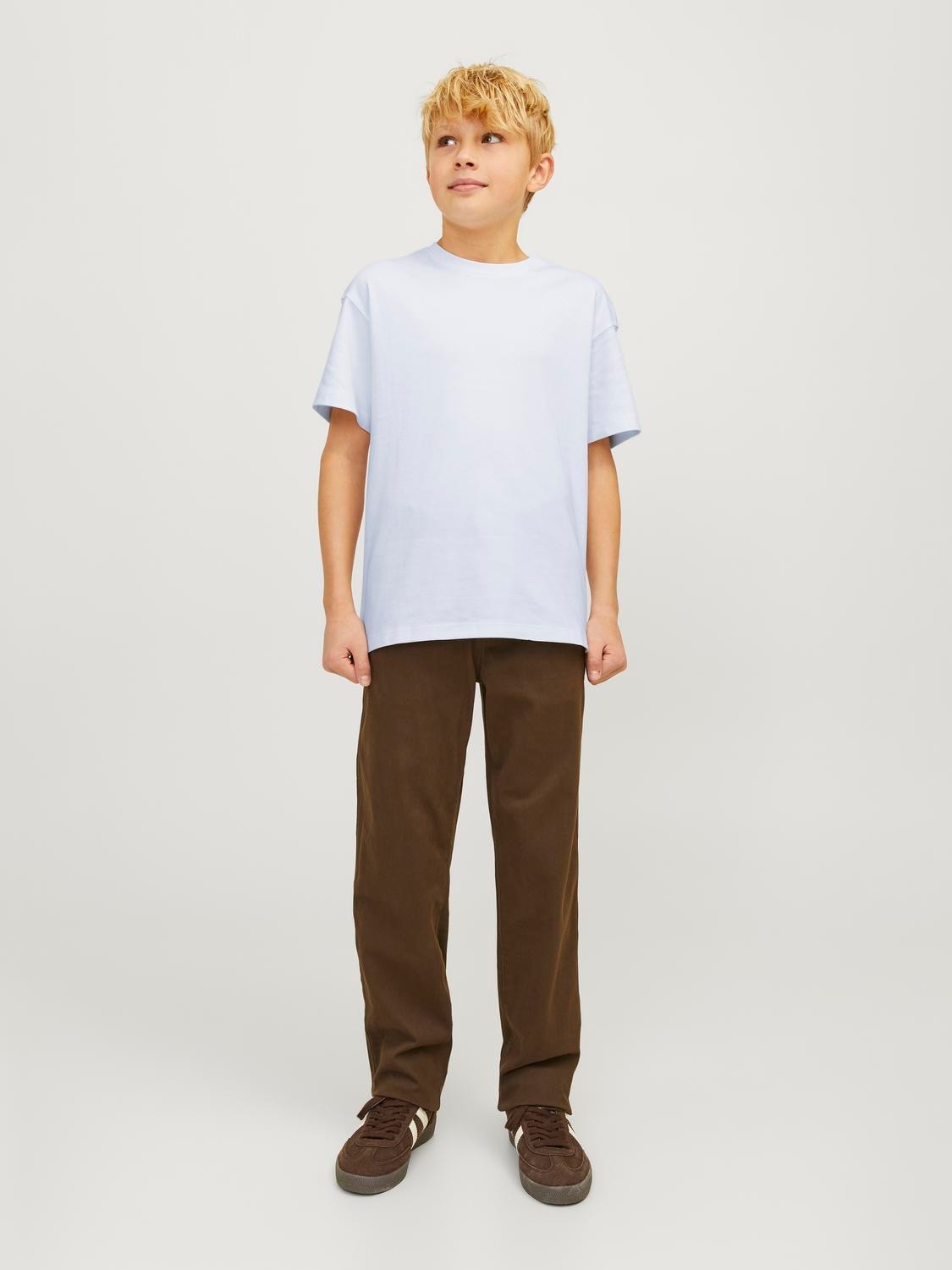 Jack & Jones Junior Rundhalsshirt »JJEURBAN bequem, pflegeleicht, modisch«, unifarben, modisch, loose fit, Jersey, Rundhals