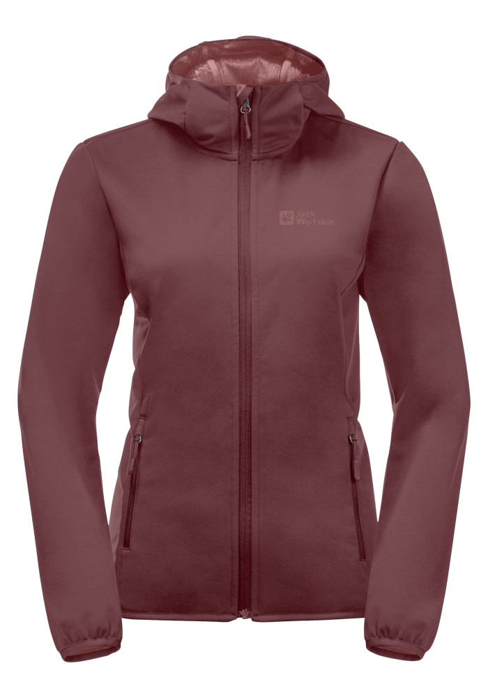 Jack Wolfskin Softshelljacke "WINDHAIN HOODY W", mit Kapuze