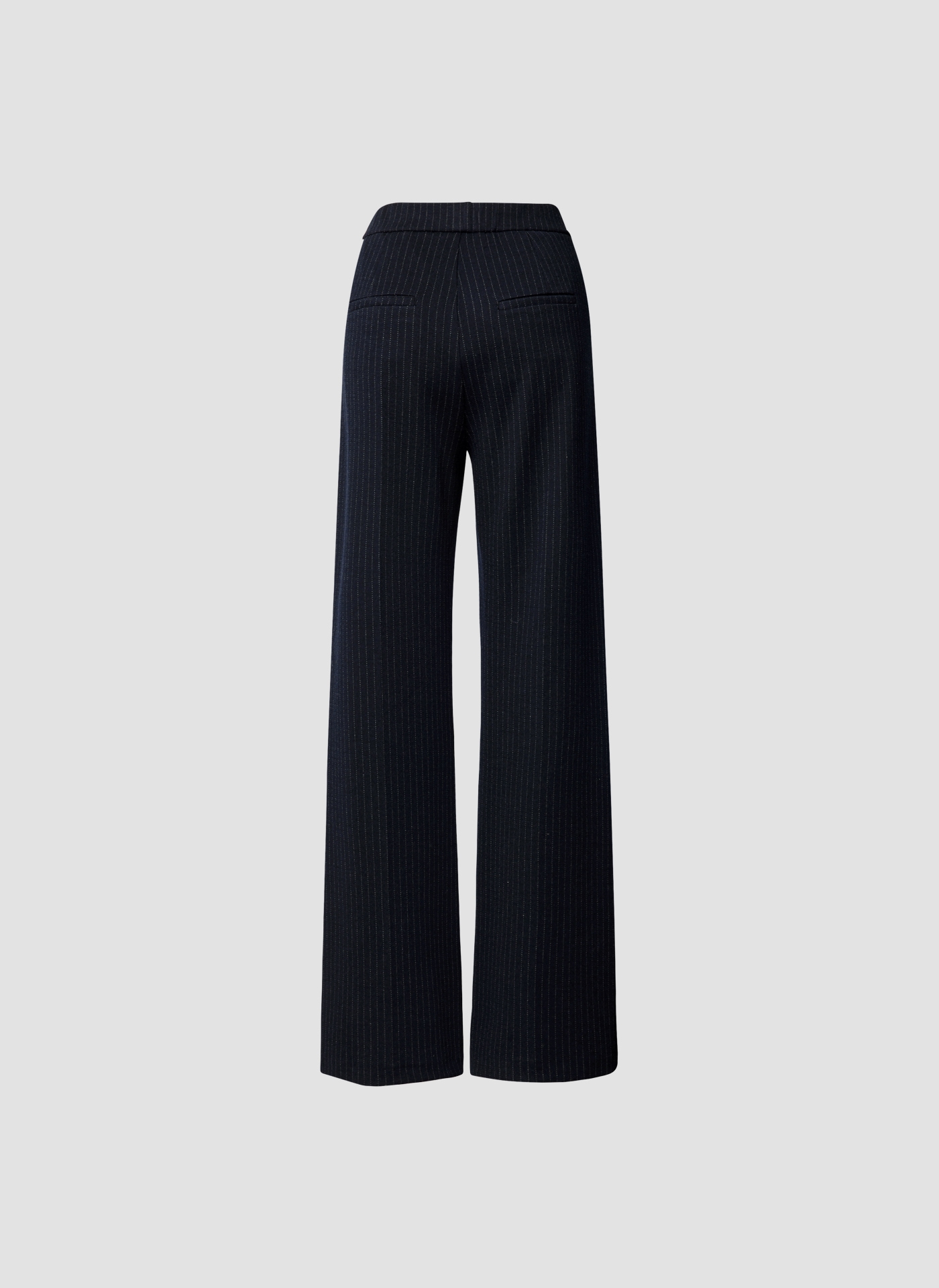 LeComte Jerseyhose »LeComte Dunkelblaue Stoffhose mit Nadelstreifen«