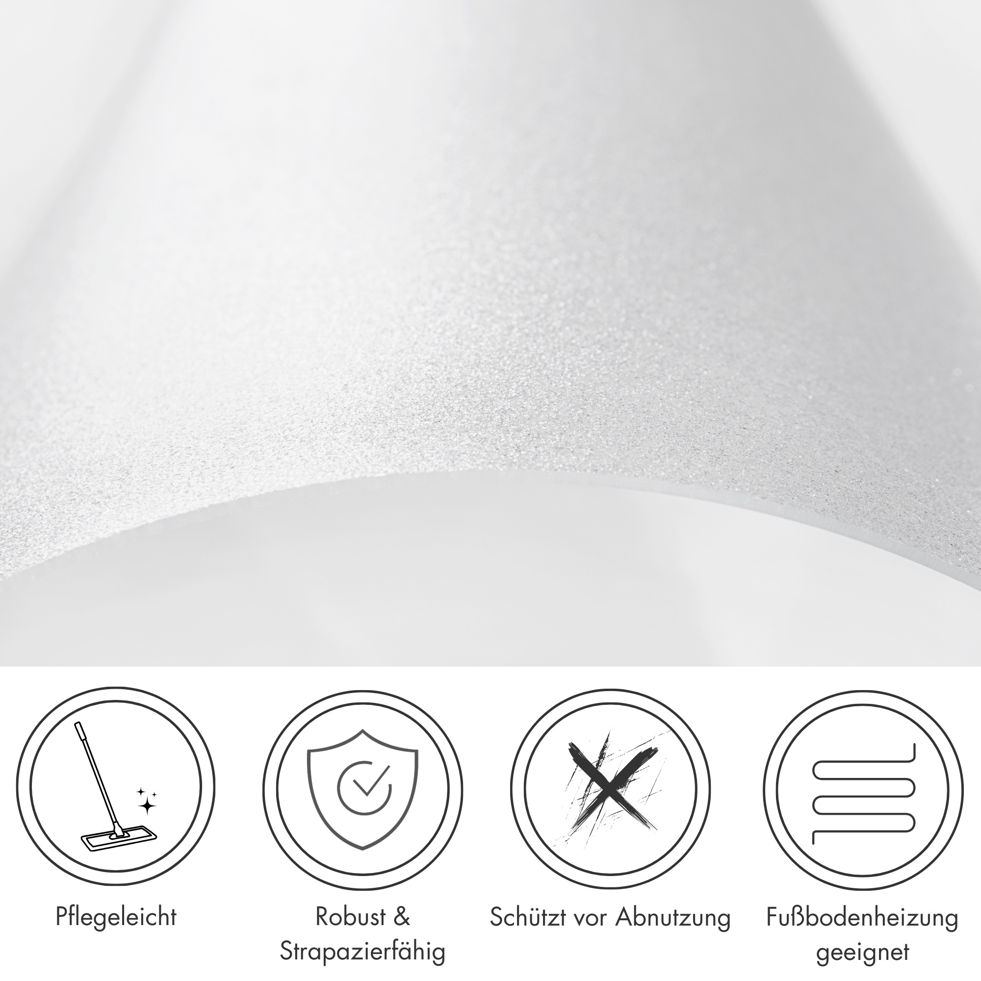 Bodenschutzmatte ANDIAMO "Premium Bürostuhlmatte, Made in Swiss", transparent, B:60cm H:1,7mm L:80cm, Polyethylenterephthalat (PET), Bodenschutzplatten, Bodenschutzplatte, robust & strapazierfähig für den täglichen Gebrauch 3