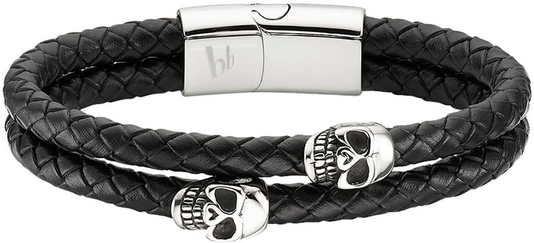 Lederarmband »Schmuck Geschenk Armband Totenkopf, B4097B/20/00/21«